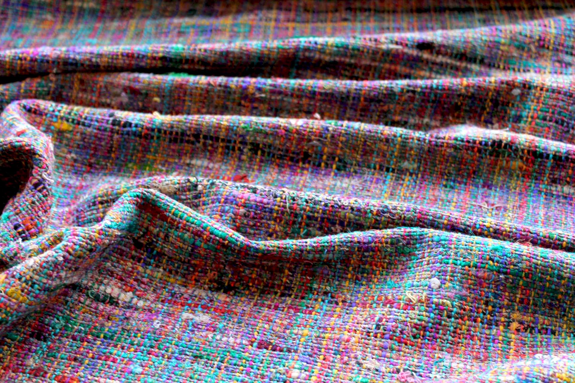 Chunky Silk Matka - Multi Coloured fabric, image 5 of 8