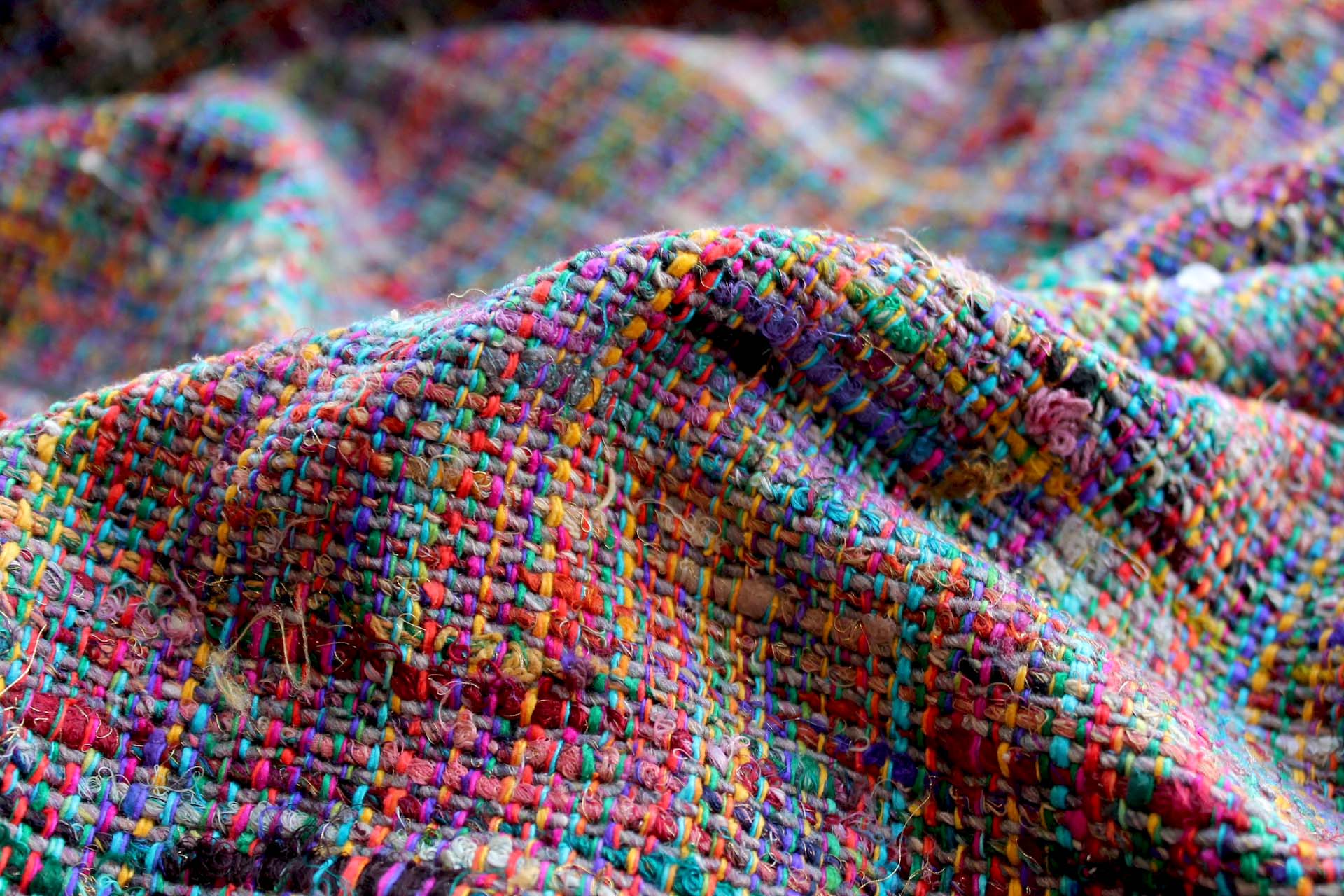 Chunky Silk Matka - Multi Coloured fabric, image 6 of 8