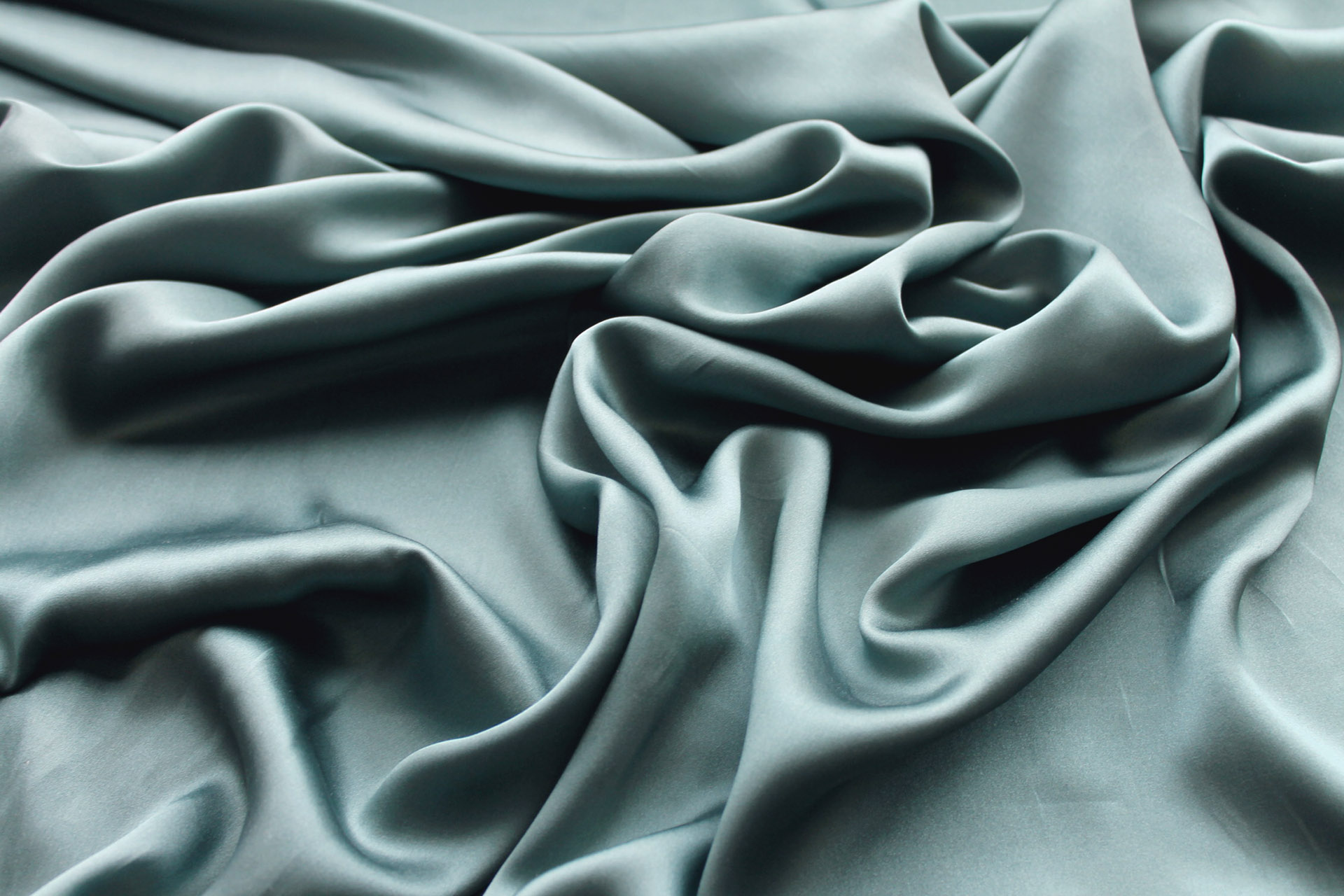 Viridian Green Silk Satin - 135cm wide fabric, image 3 of 5
