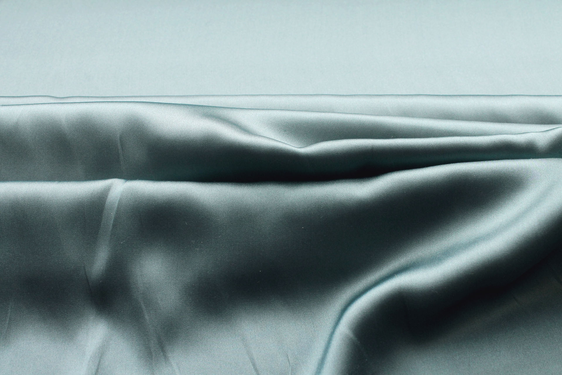 Viridian Green Silk Satin - 135cm wide fabric, image 5 of 5