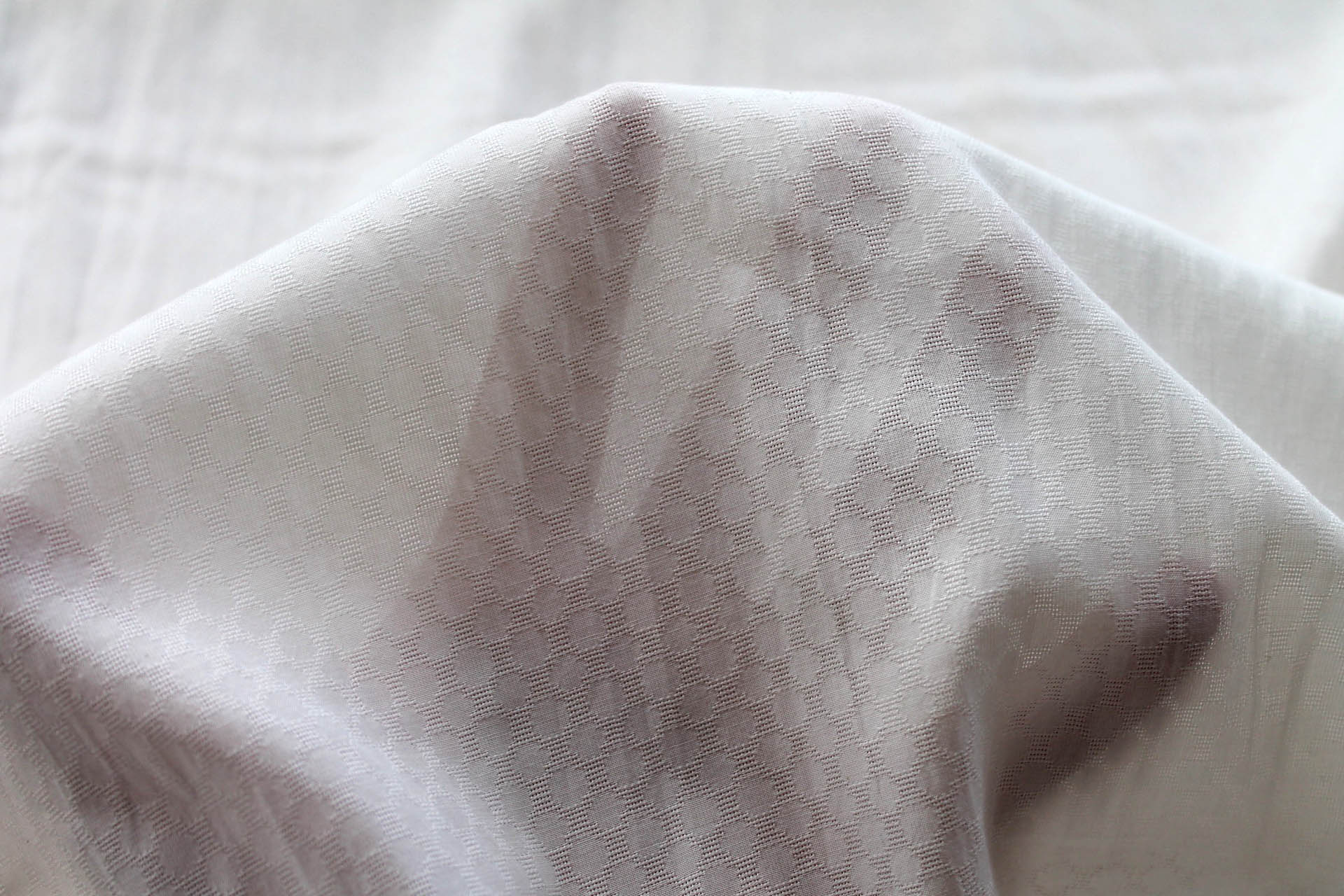 Eucalyptus Fibre Textured Spot Weave in Ivory fabric, image 3 of 5