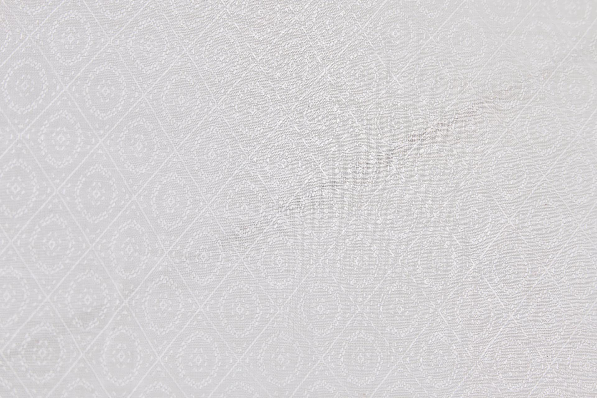 Corn Plant Fibre Ornate Trellis Weave in Ivory fabric, image 2 of 5