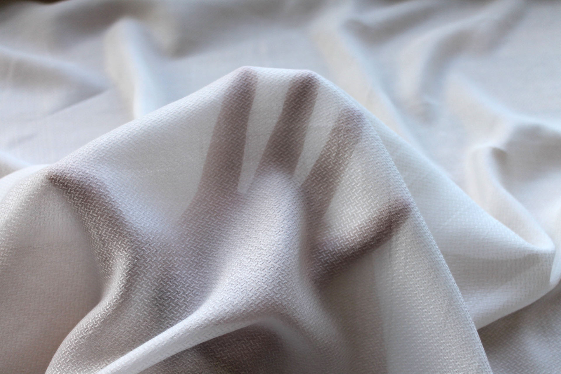 Aloe Vera Fibre Dobby Basket Weave in Ivory fabric, image 2 of 5