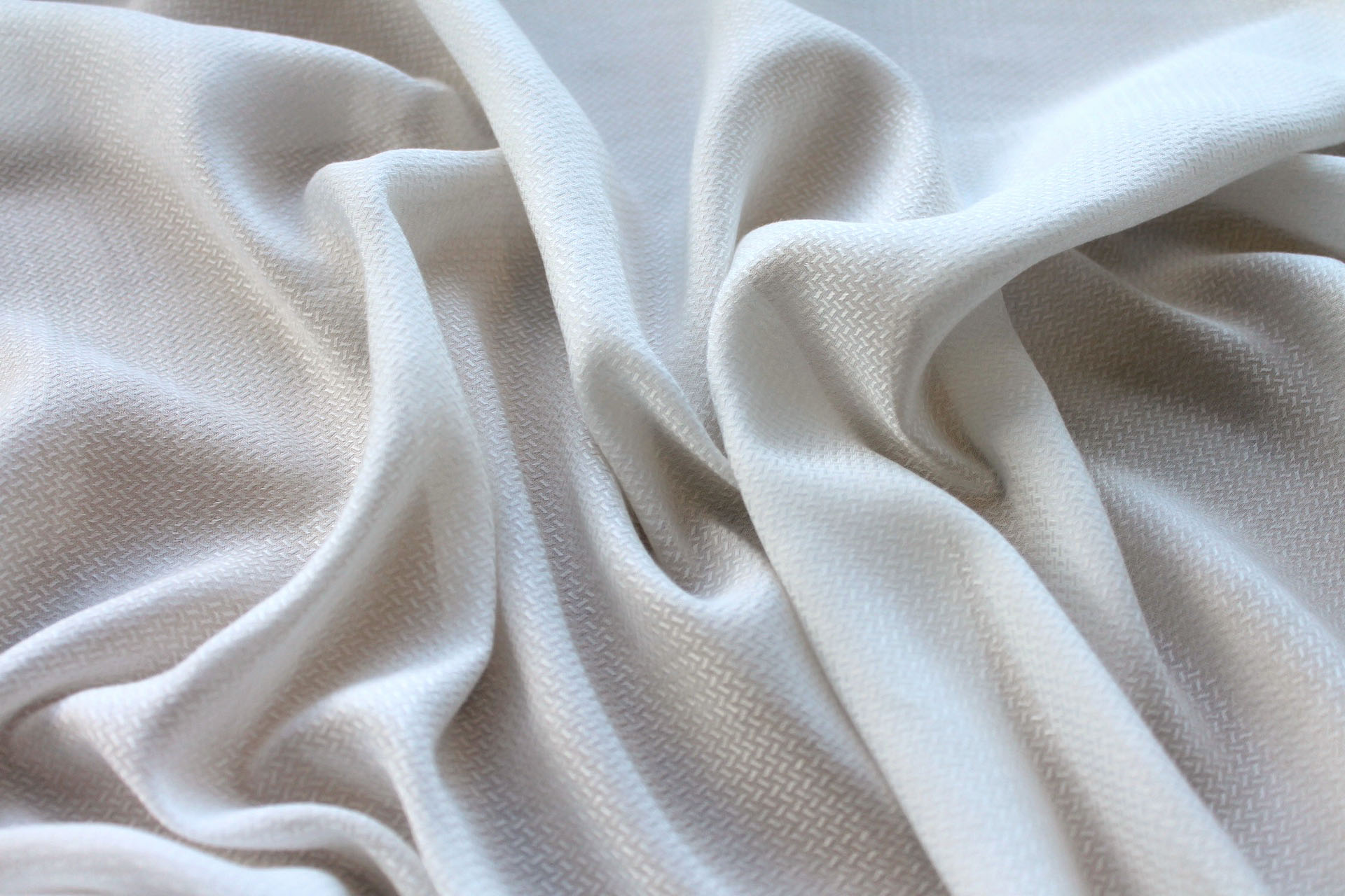 Aloe Vera Fibre Dobby Basket Weave in Ivory fabric, image 3 of 5