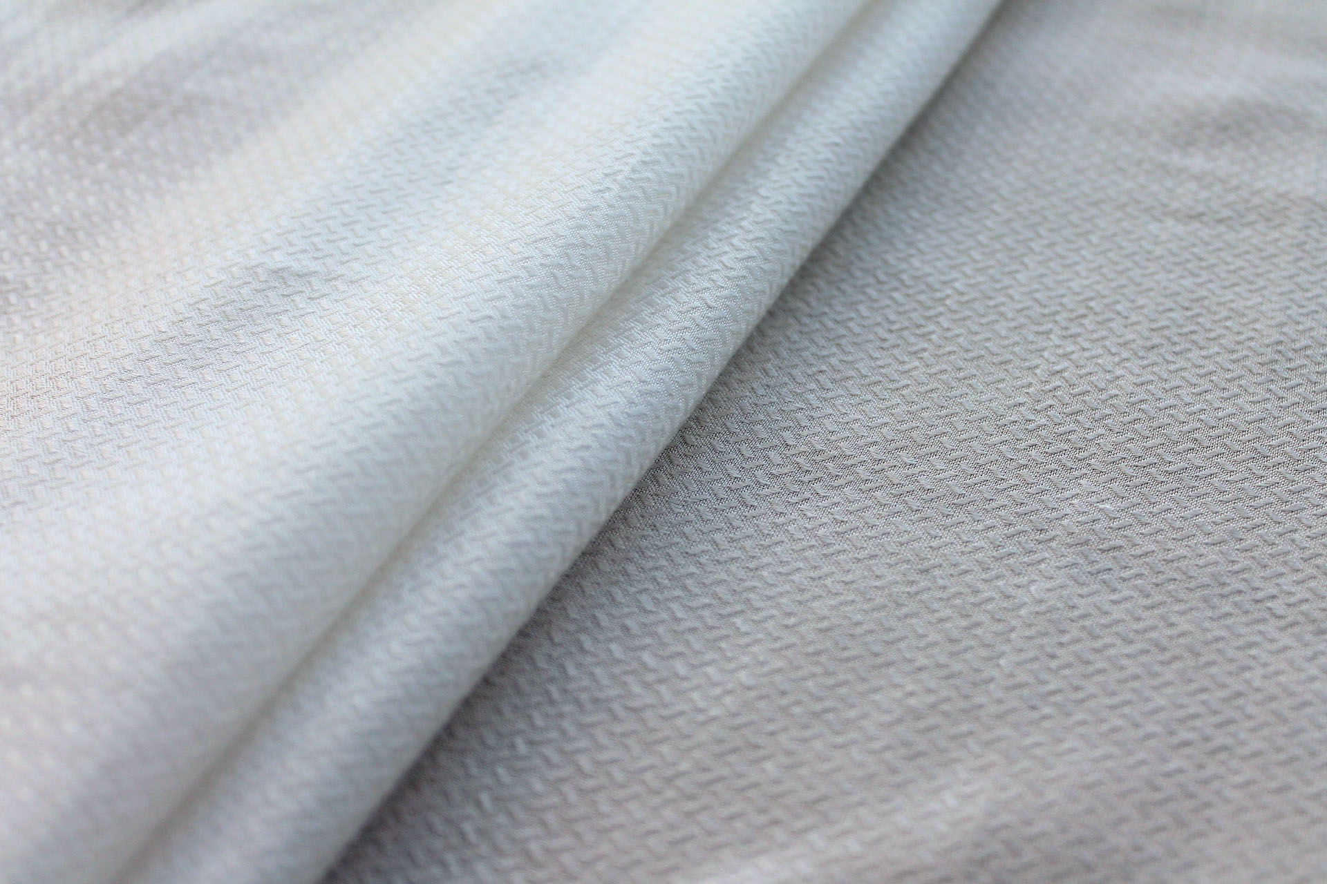 Aloe Vera Fibre Dobby Basket Weave in Ivory fabric, image 5 of 5