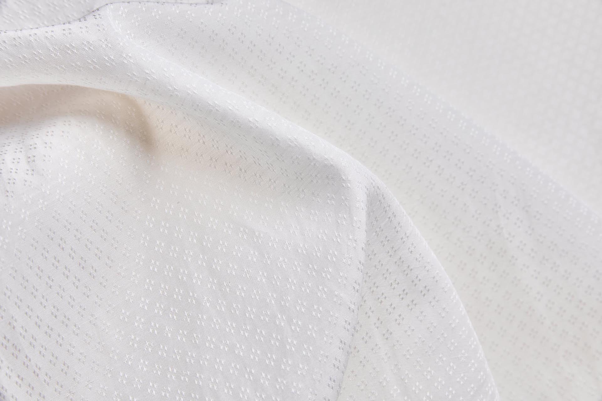 Aloe Vera Fibre Tiny Diamond Weave in Ivory fabric, image 5 of 6