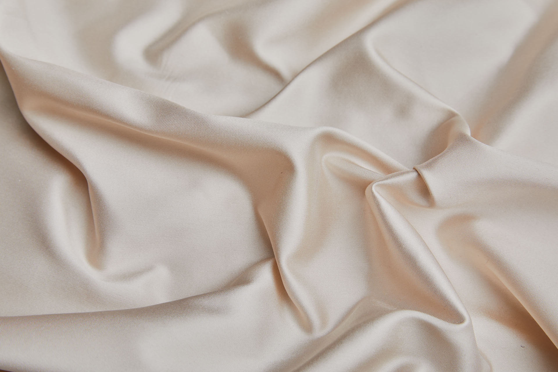 Silk Duchess Satin - Oyster fabric, image 8 of 9