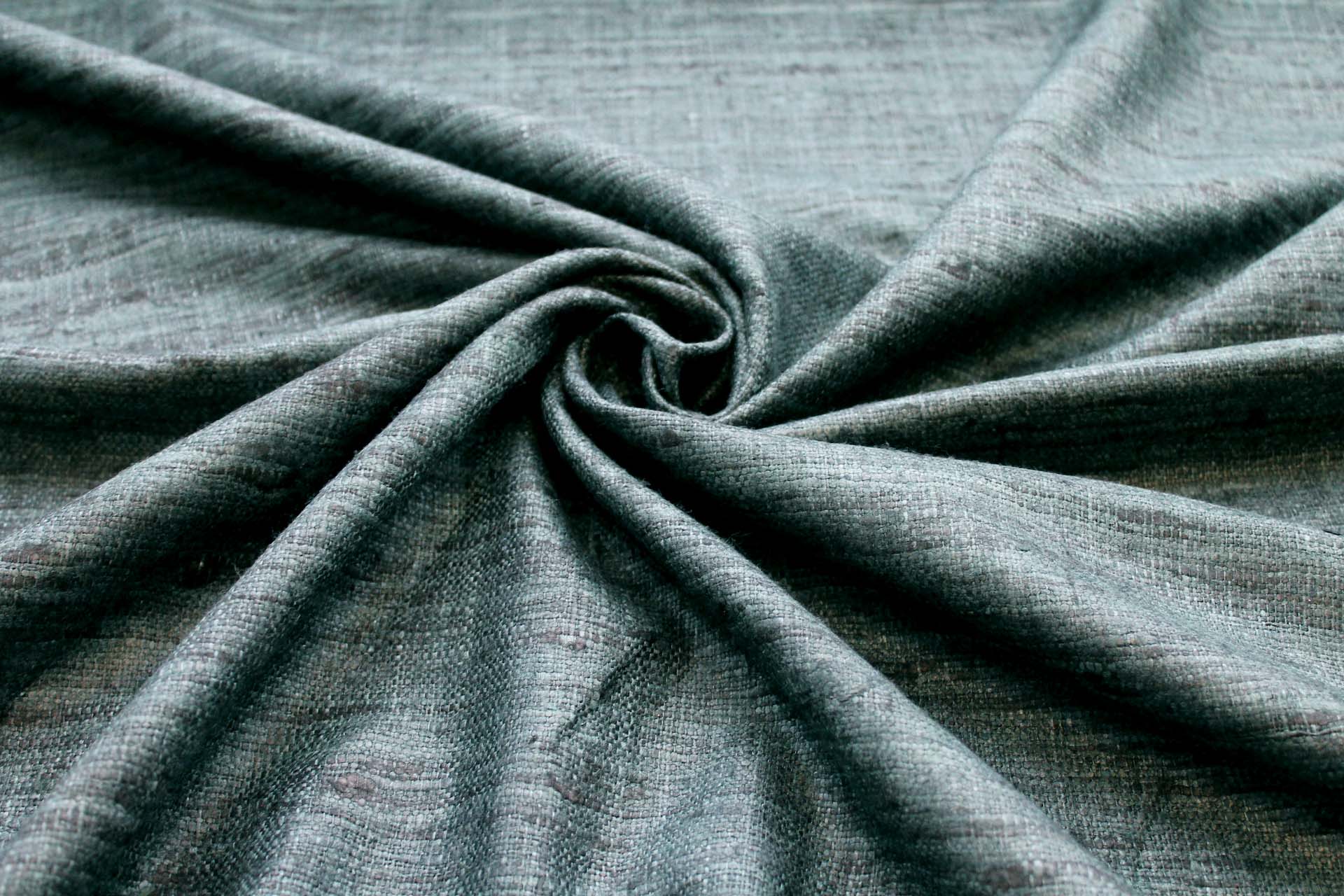 Chunky Silk Matka - Deep Sea Green fabric, image 4 of 6