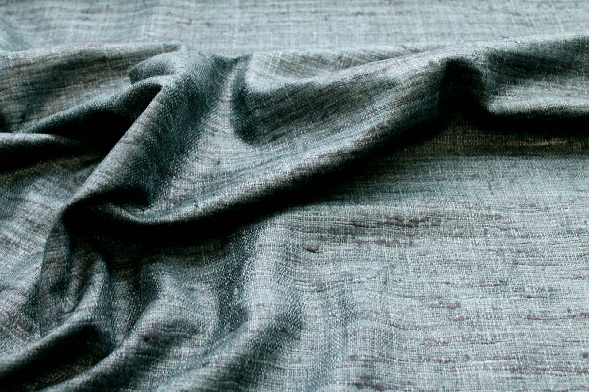 Chunky Silk Matka - Deep Sea Green fabric, image 5 of 6