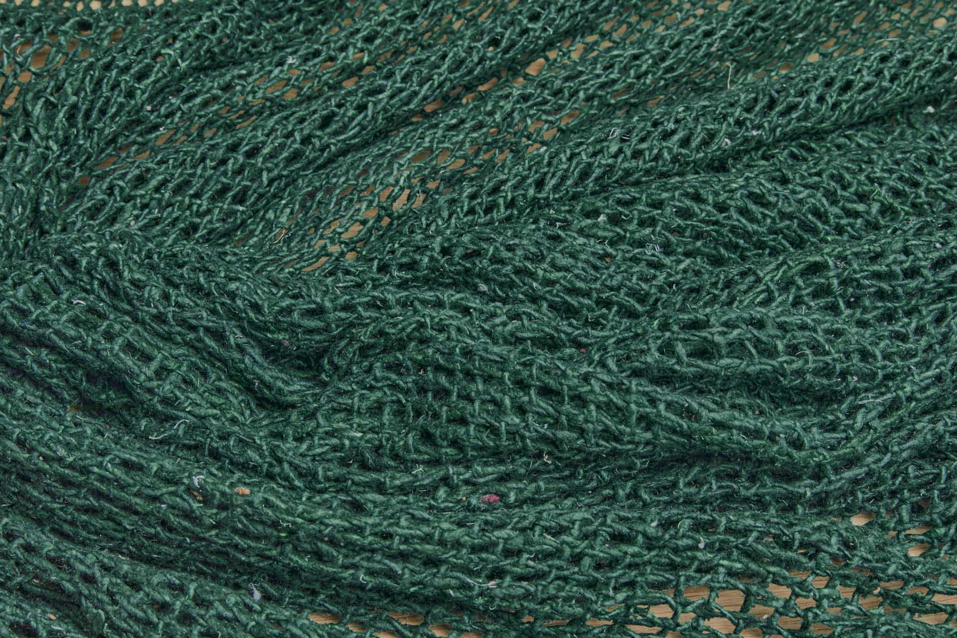 Open Weave Chunky Raw Silk - Deep Green fabric, image 6 of 7