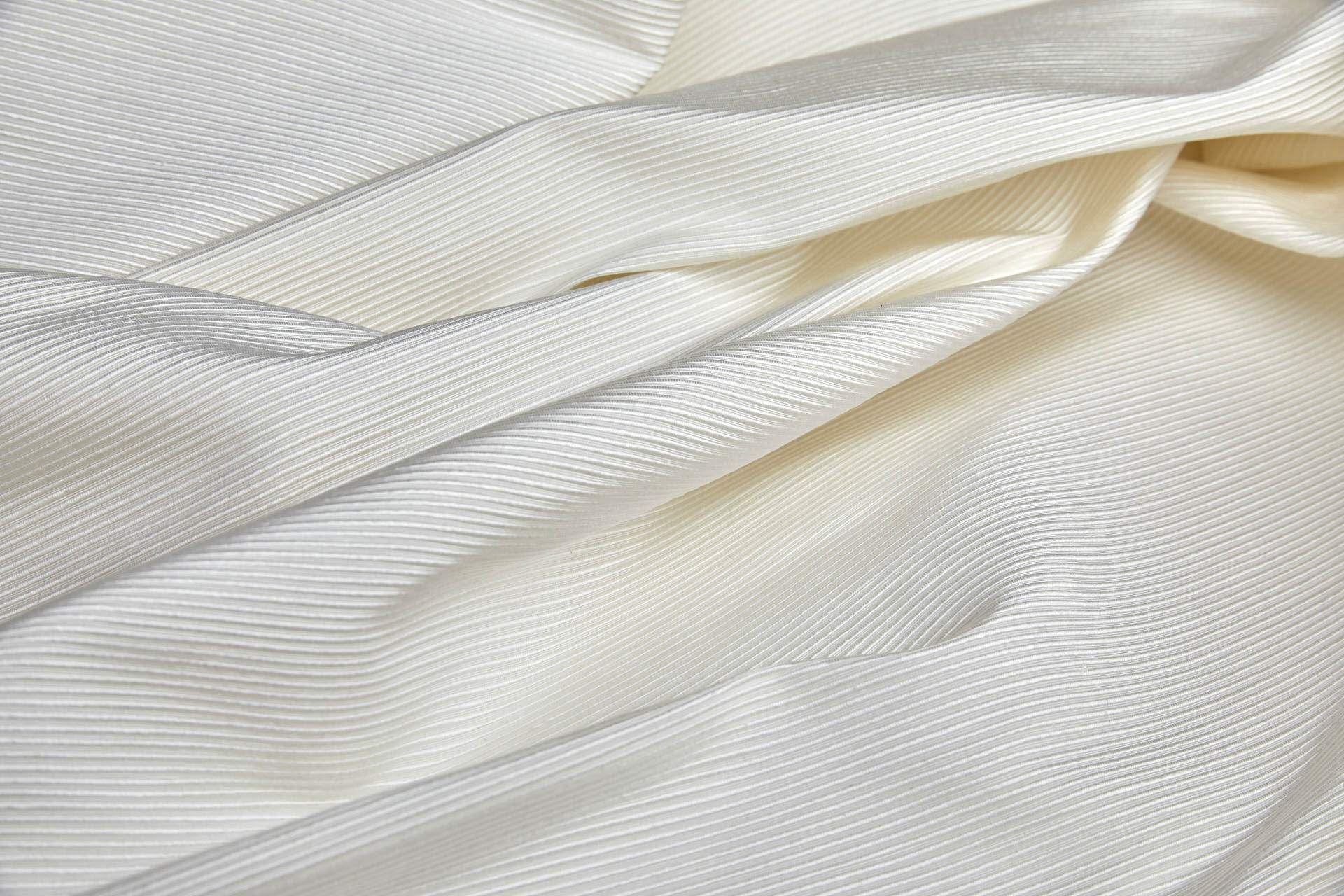 Silk Ottoman - Off White fabric, image 3 of 4