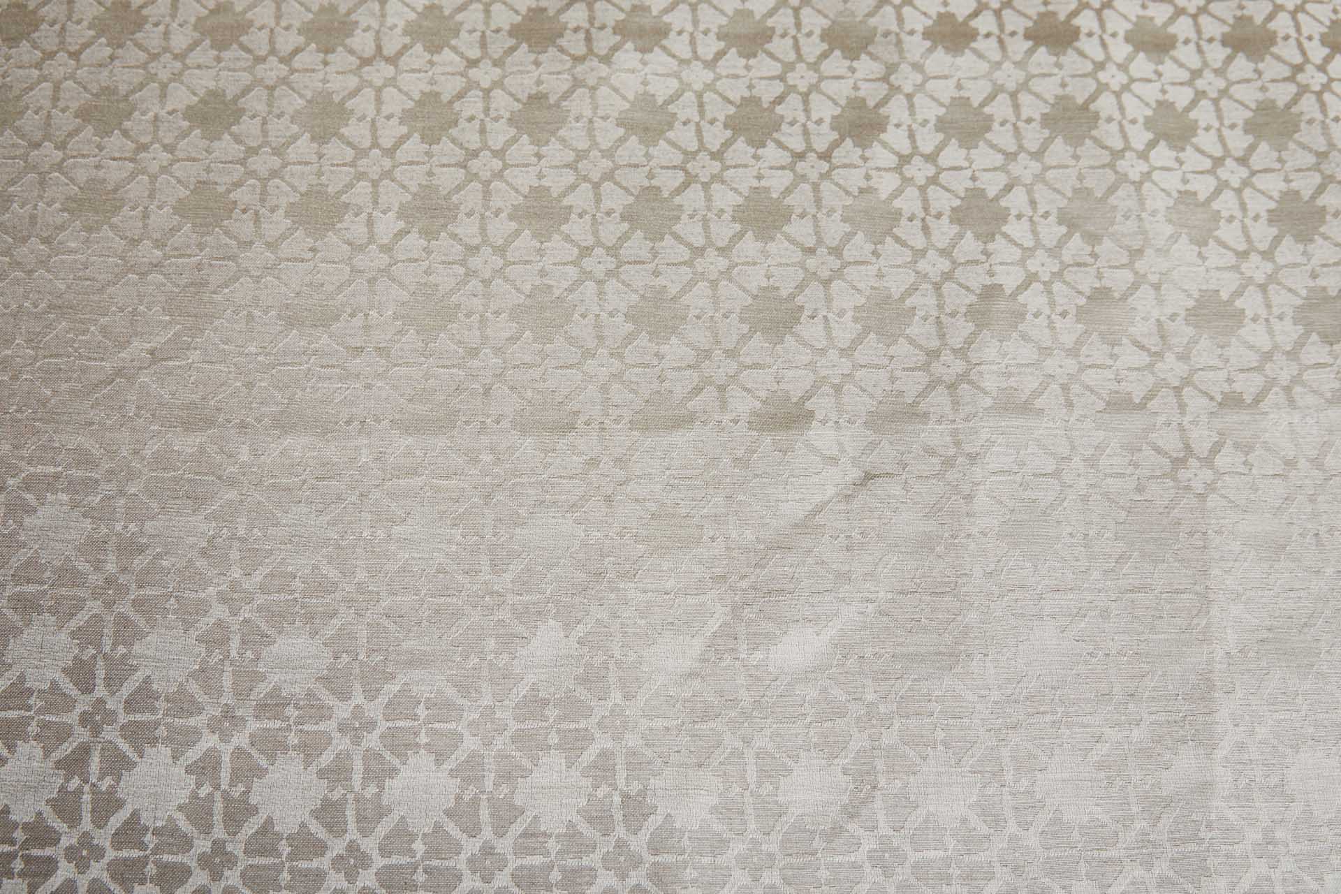Regency Jacquard in Natural Silk and Linen fabric, image 5 of 10