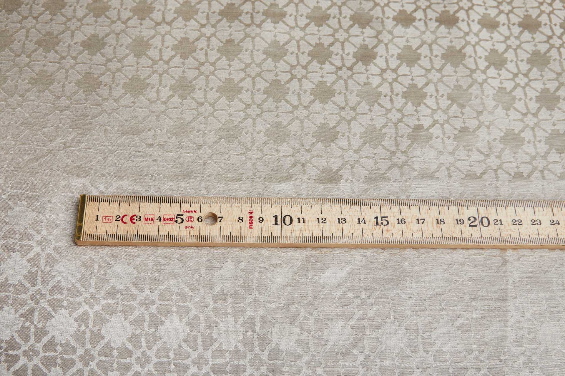 Regency Jacquard in Natural Silk and Linen fabric, image 6 of 10