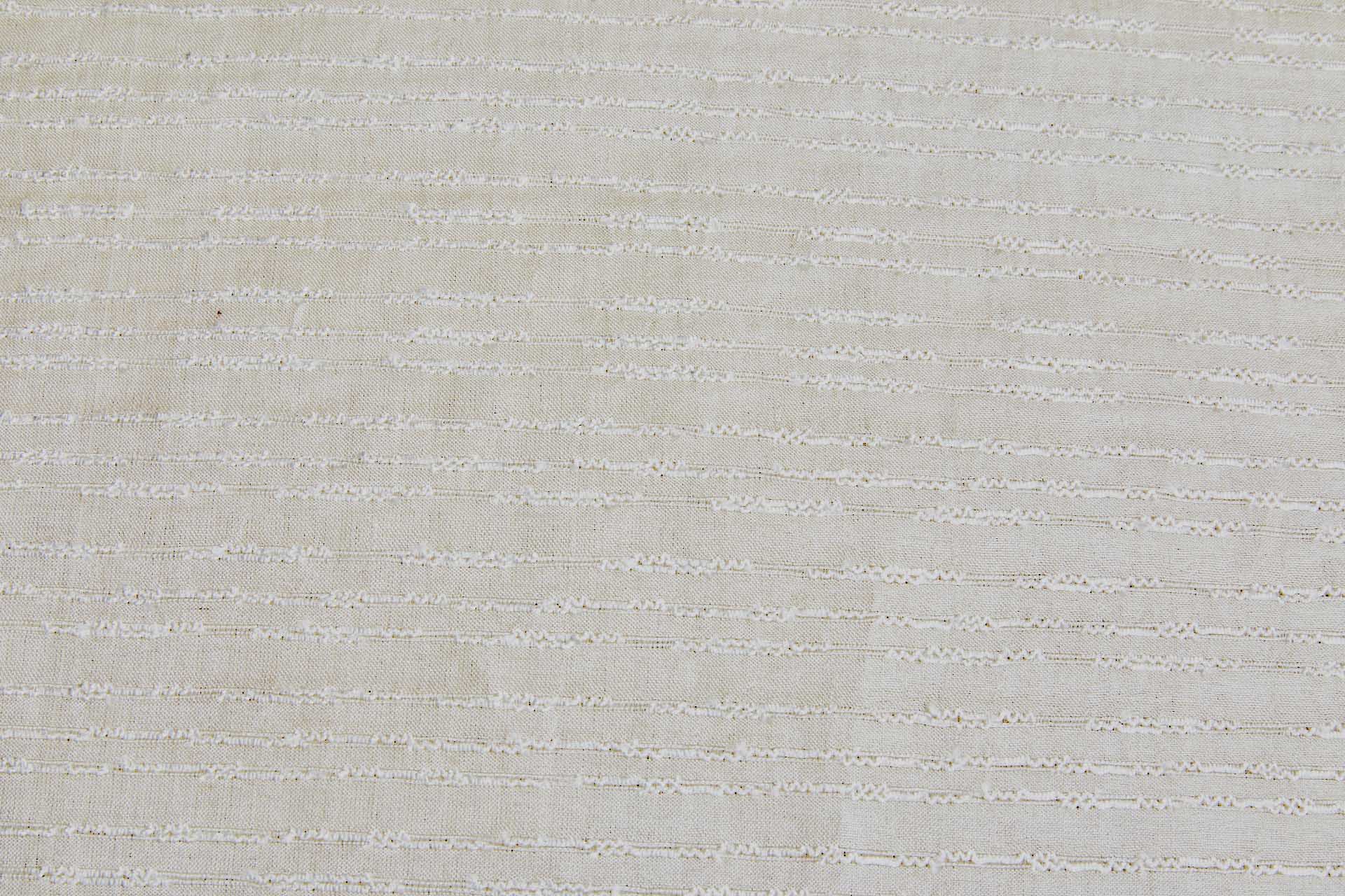 Textured Sheer Silk Tussah / Tassar - Cream and Ivory fabric, image 7 of 7