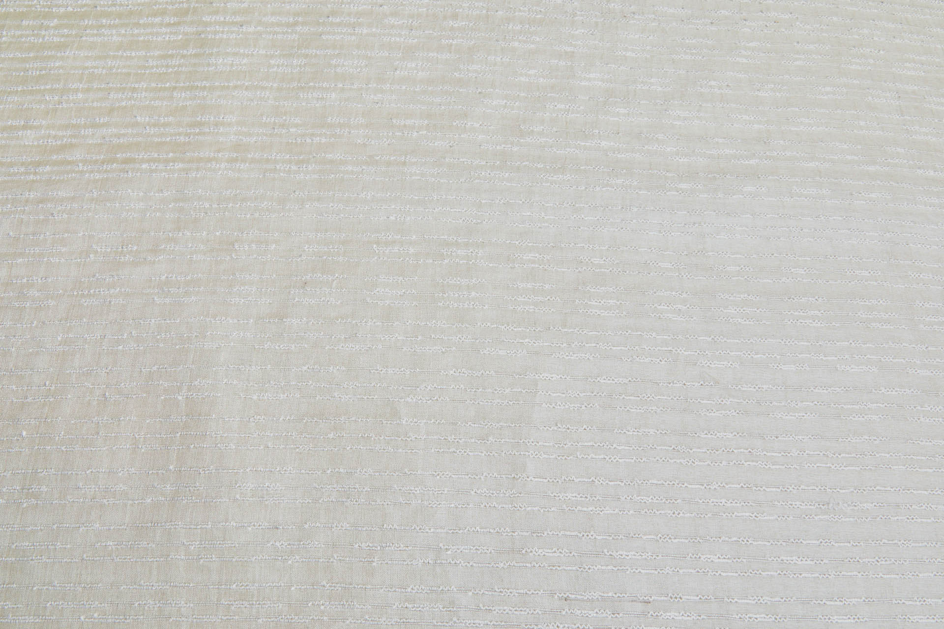 Textured Sheer Silk Tussah / Tassar - Cream and Ivory fabric, image 2 of 7