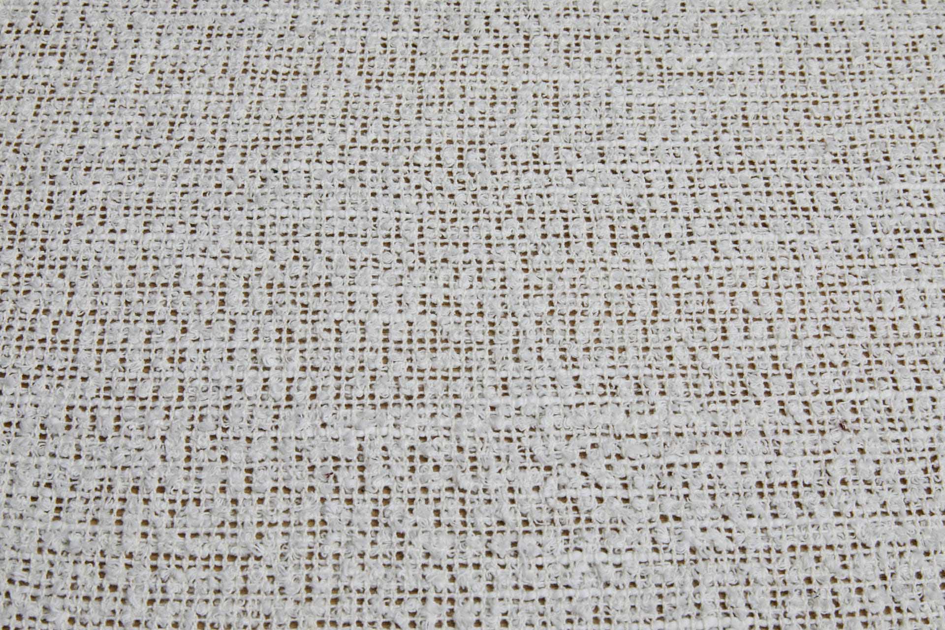 Tufty Knotted Texture Loose Weave Cotton in Ecru fabric, image 8 of 8