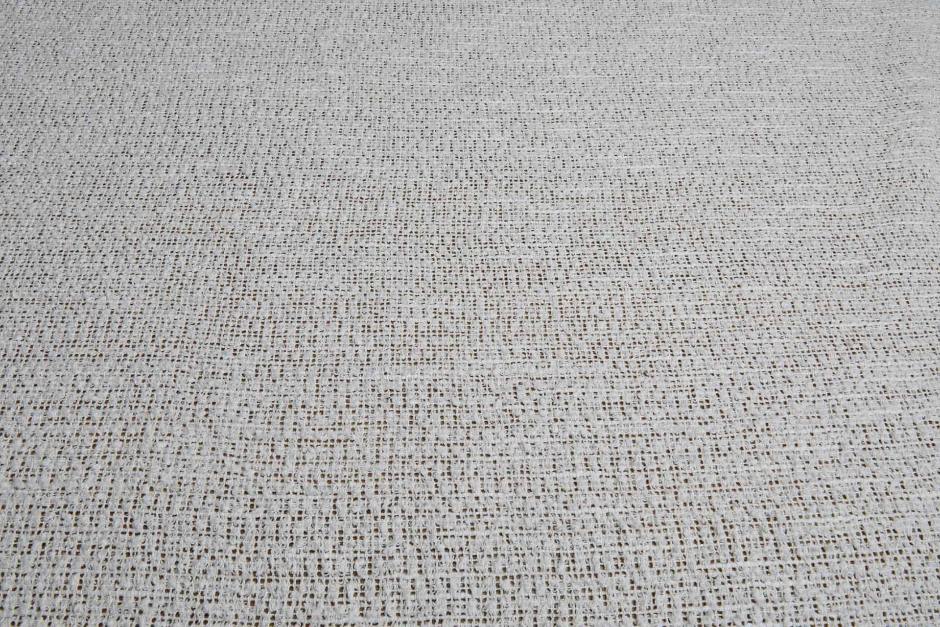 Tufty Knotted Texture Loose Weave Cotton in Ecru fabric, image 3 of 8