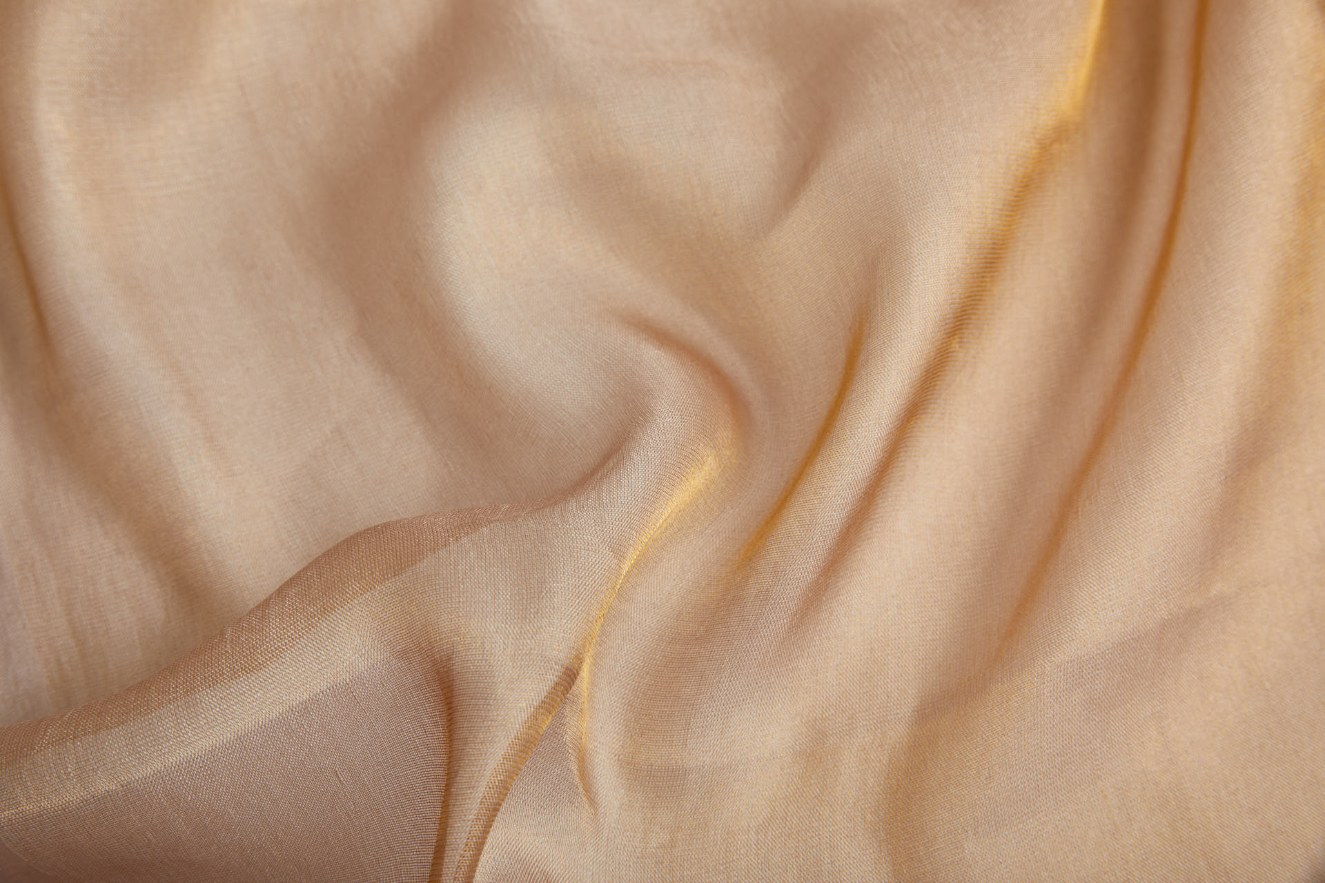 Silk Metallic Chiffon - Caramel fabric, image 11 of 12