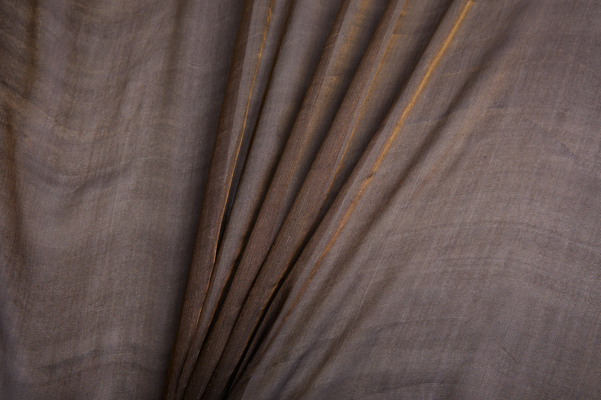 Silk Metallic Chiffon - Black/Gold fabric, image 11 of 12