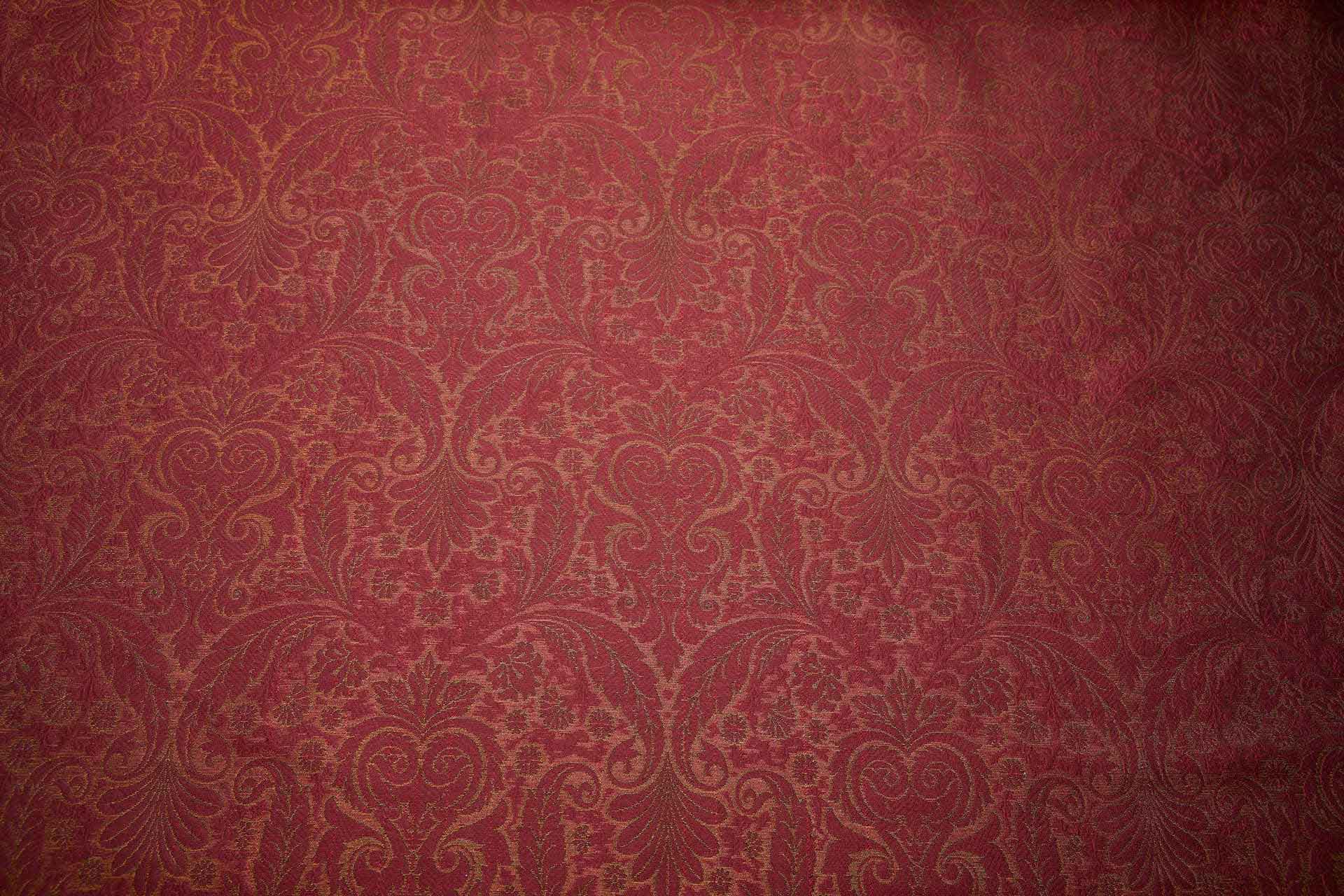 Banaras Brocade - Decorative Floral Black, Red and Brass fabric, image 4 of 9