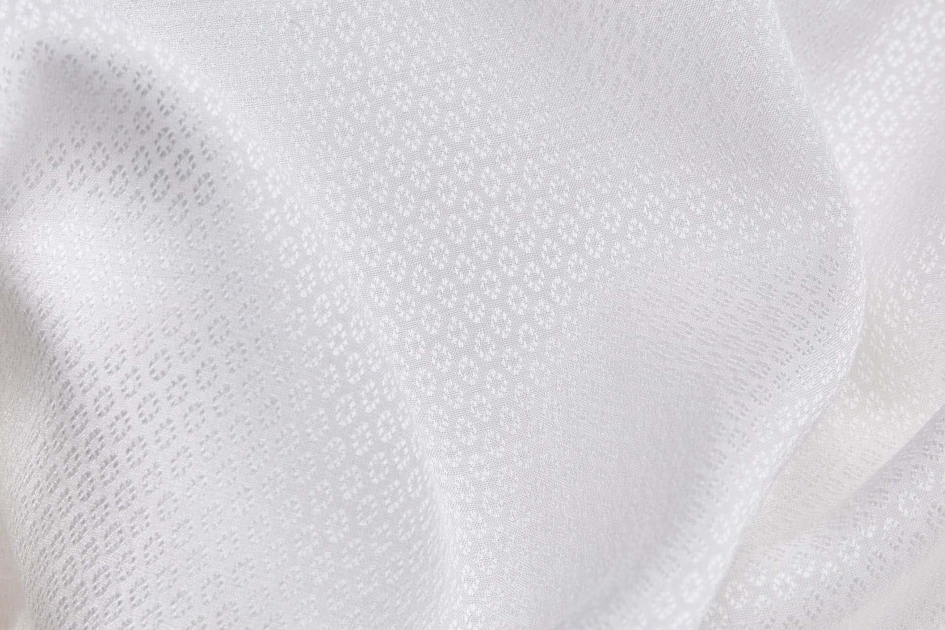 Eucalyptus Fibre Tiny Circle Dobby Weave in Ivory fabric, image 3 of 4