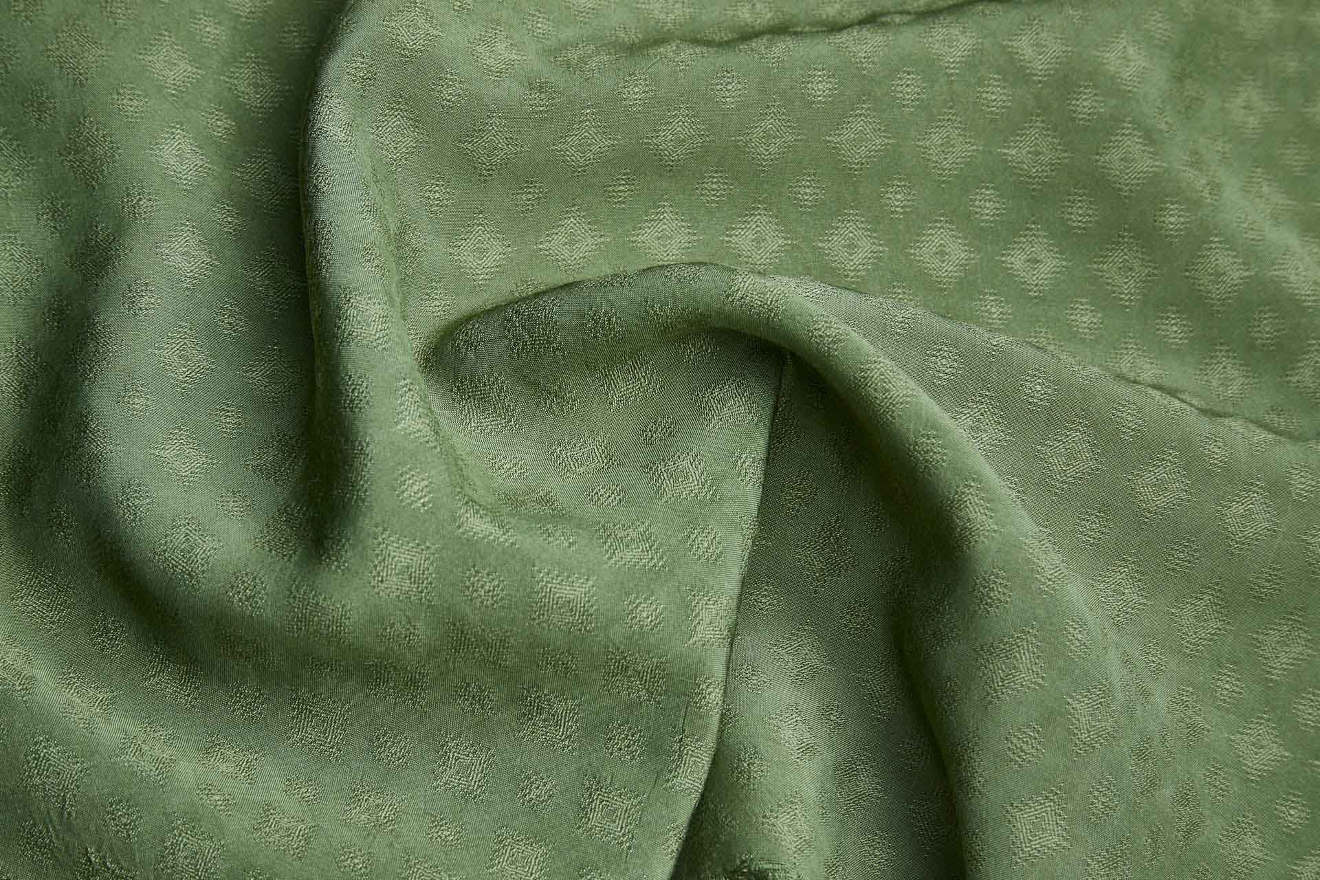Corn Fibre Dobby Diamond Weave in Ivory fabric, image 6 of 6