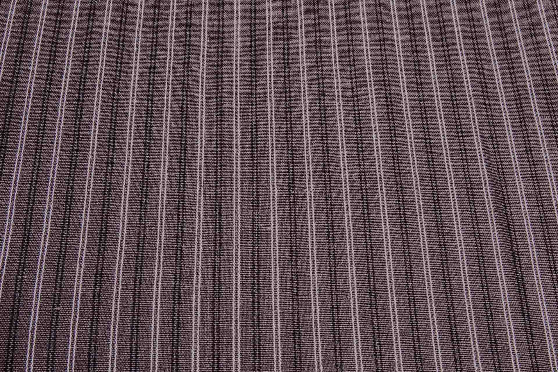 Striped Linen Canvas - Espresso Brown with White and Black fabric, image 6 of 6