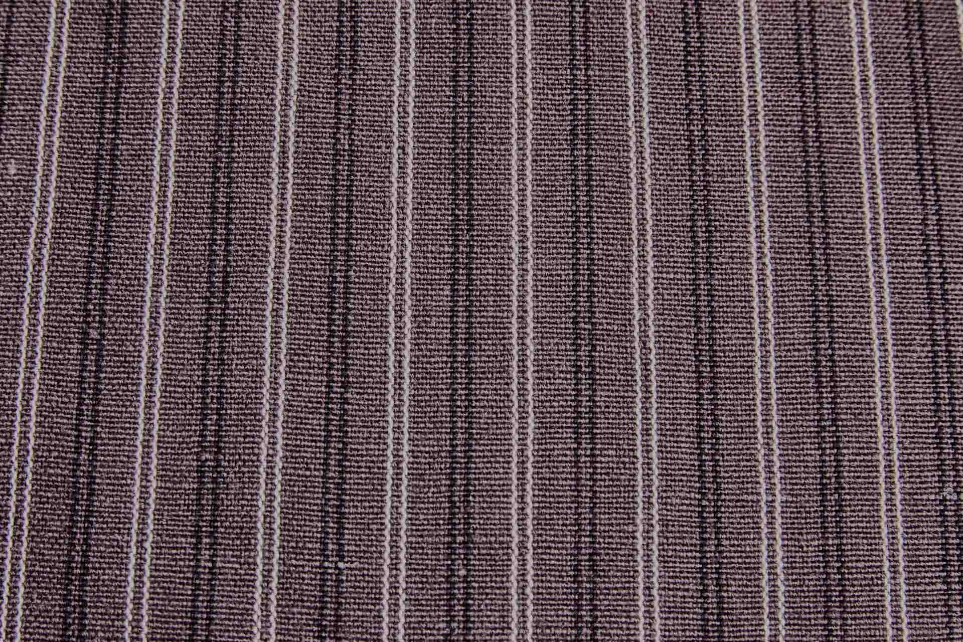 Striped Linen Canvas - Espresso Brown with White and Black fabric, image 5 of 6