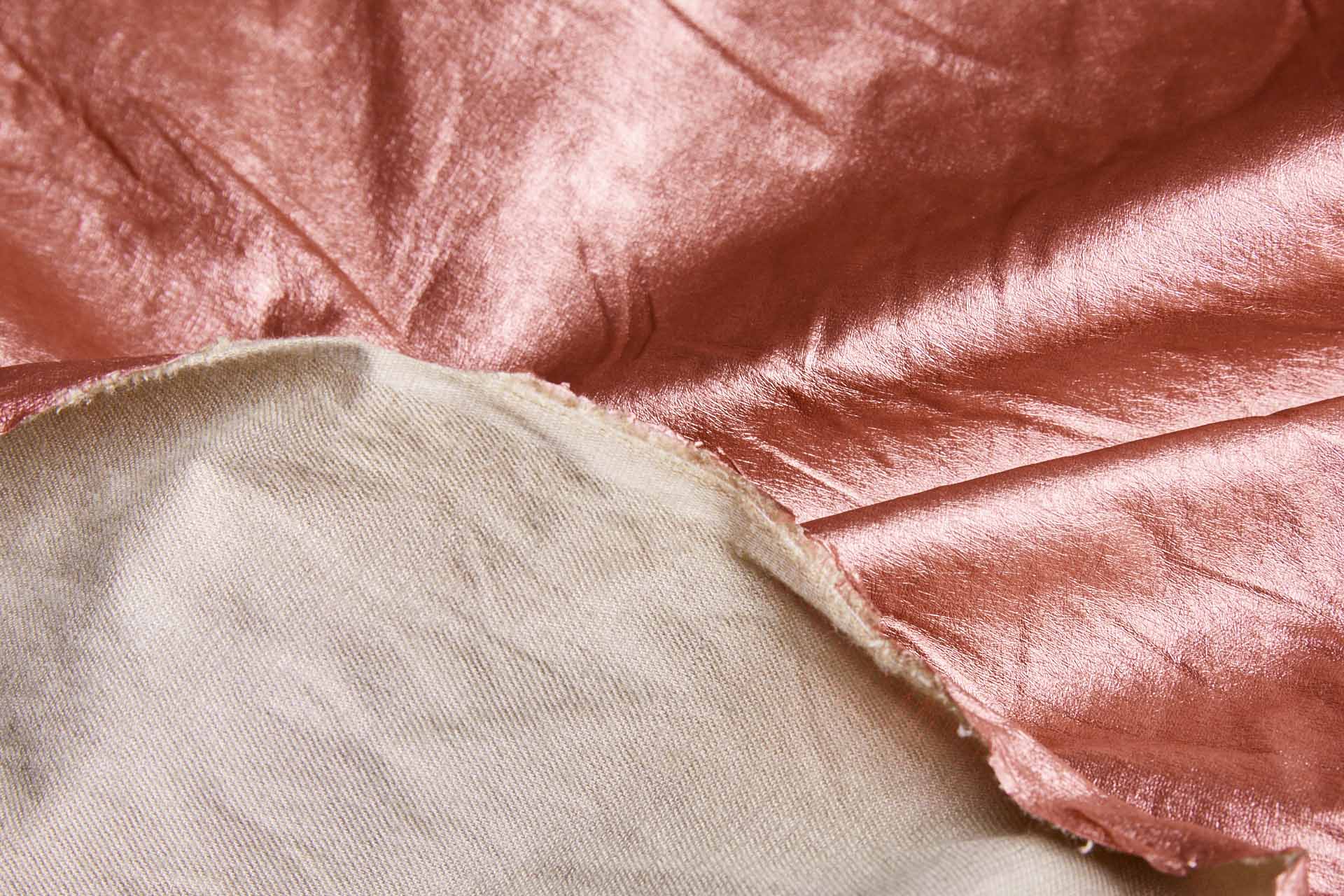 Soft Metallic Glove Leatherette - Dusty Pink Metallic fabric, image 3 of 5