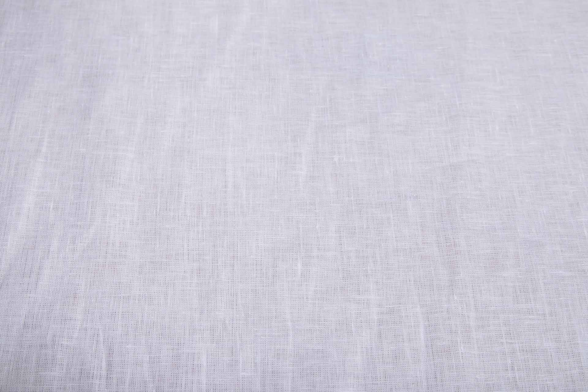 Optic White Semi Sheer Linen fabric, image 5 of 5