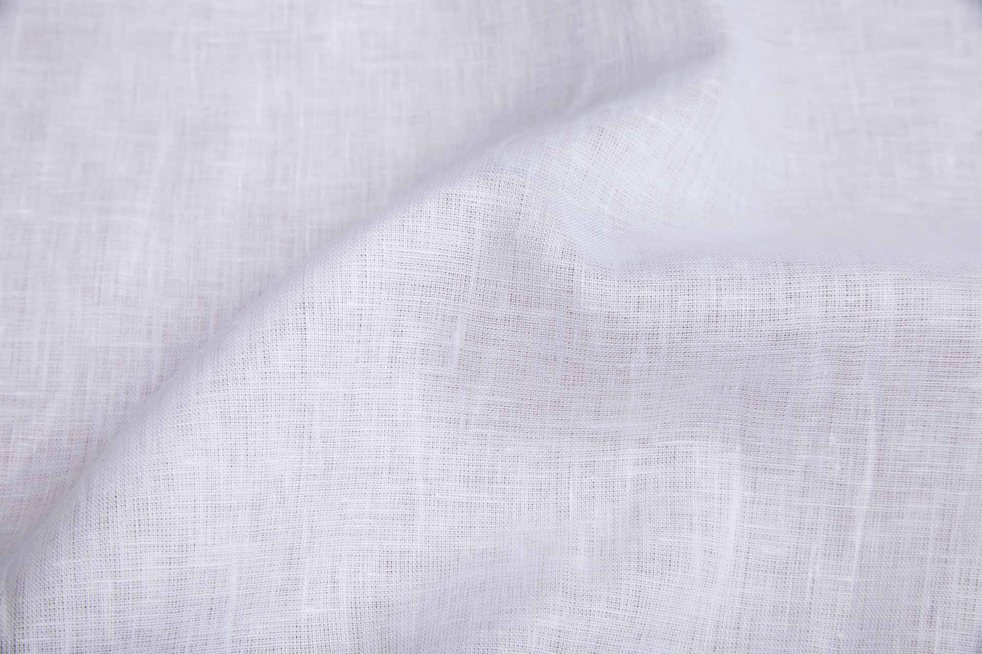 Optic White Semi Sheer Linen fabric, image 3 of 5