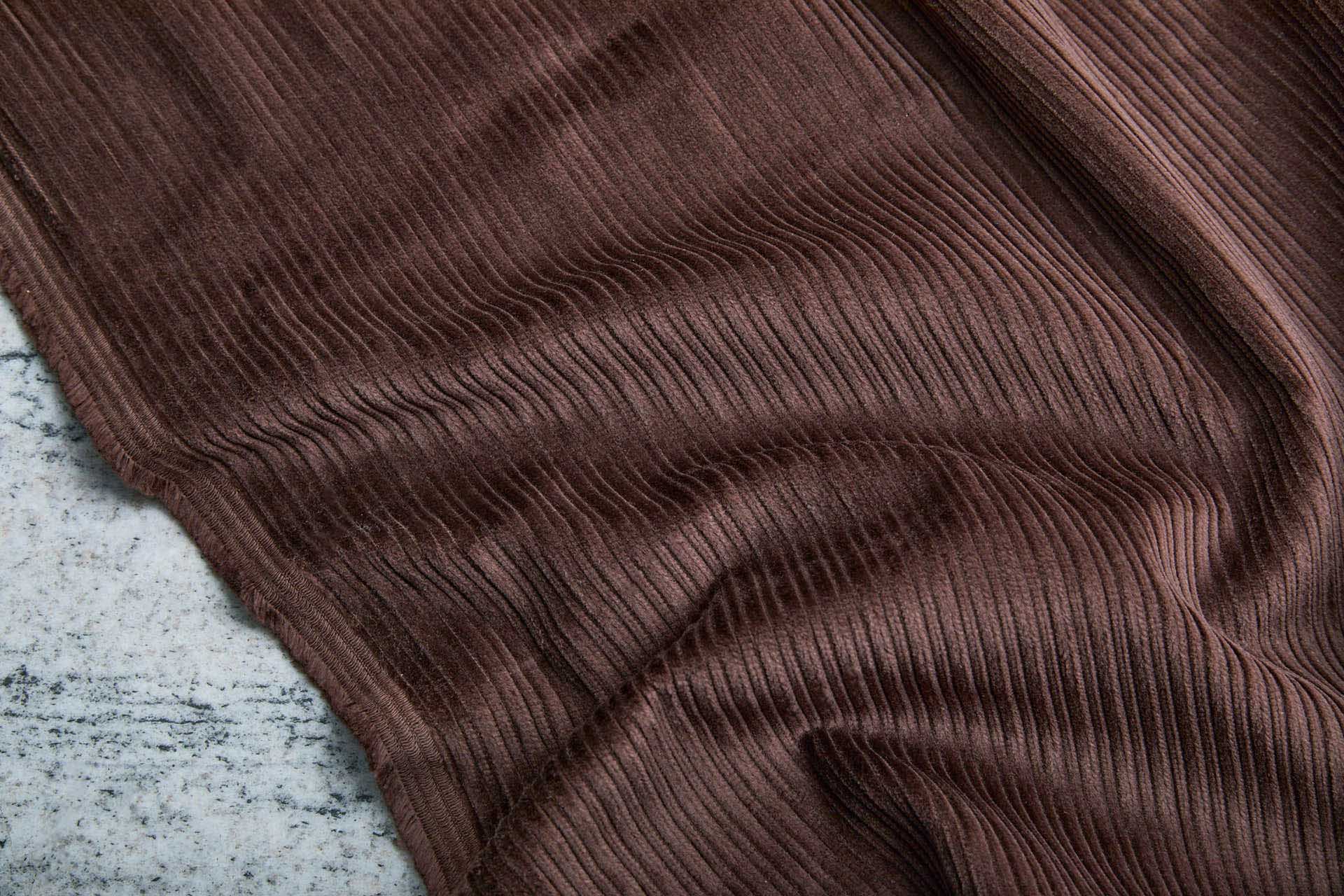Wide Rib Corduroy - Burnt Umber fabric, image 4 of 8