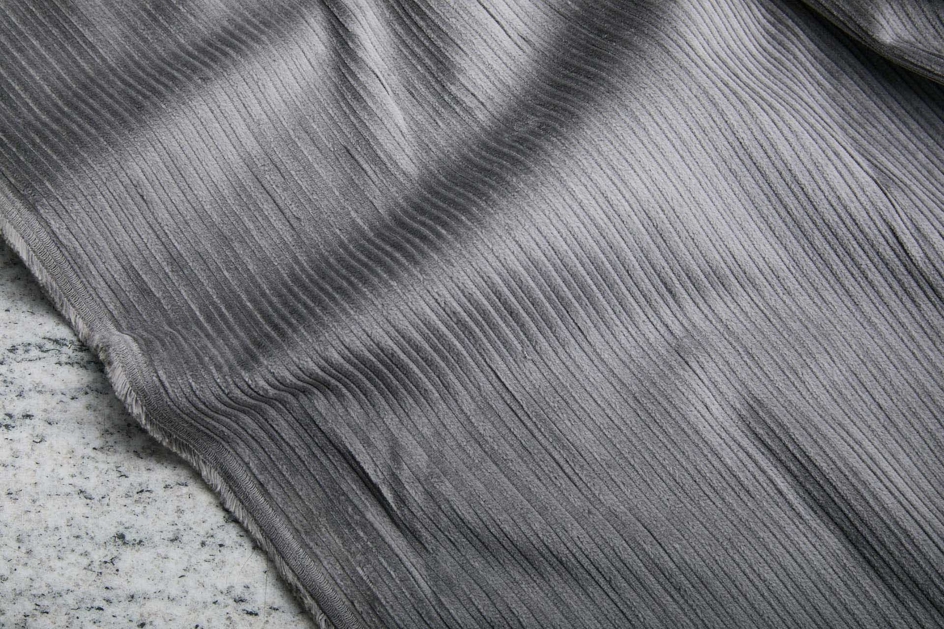 Wide Rib Corduroy - Steel Grey fabric, image 4 of 7