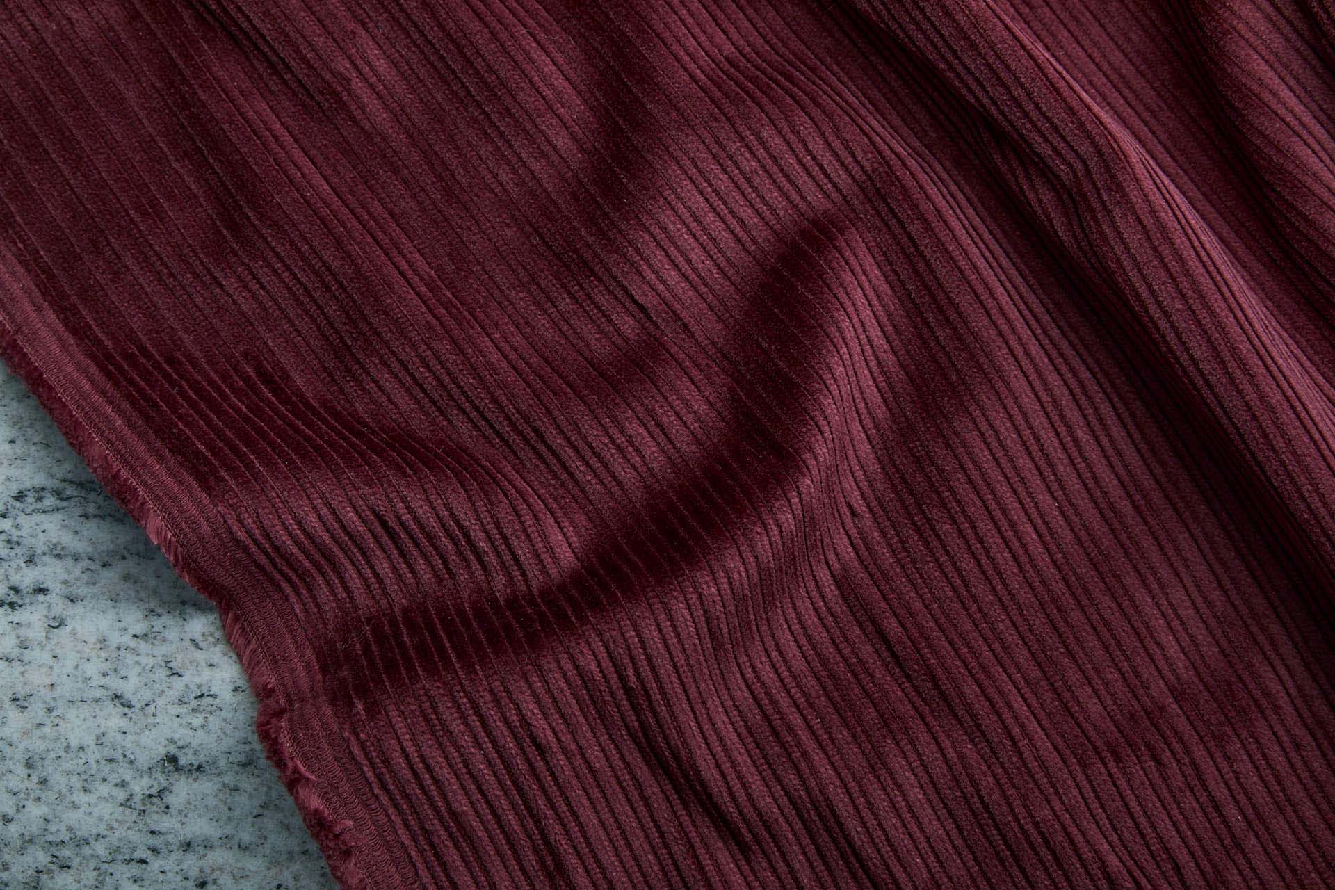 Wide Rib Corduroy - Maroon fabric, image 4 of 7