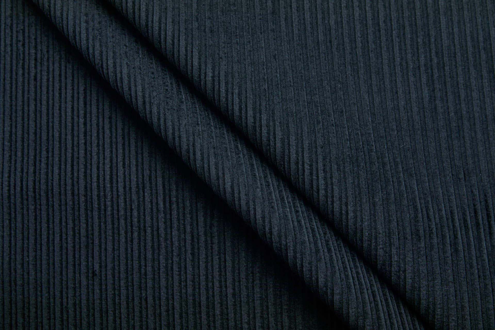 Wide Rib Corduroy - Black fabric