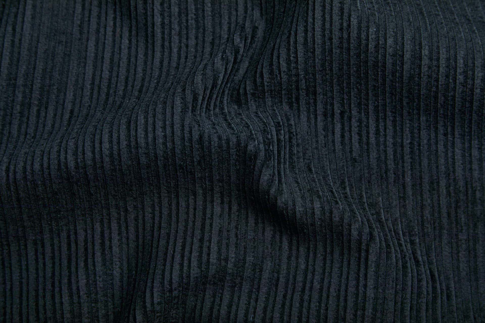 Wide Rib Corduroy - Black fabric, image 2 of 7