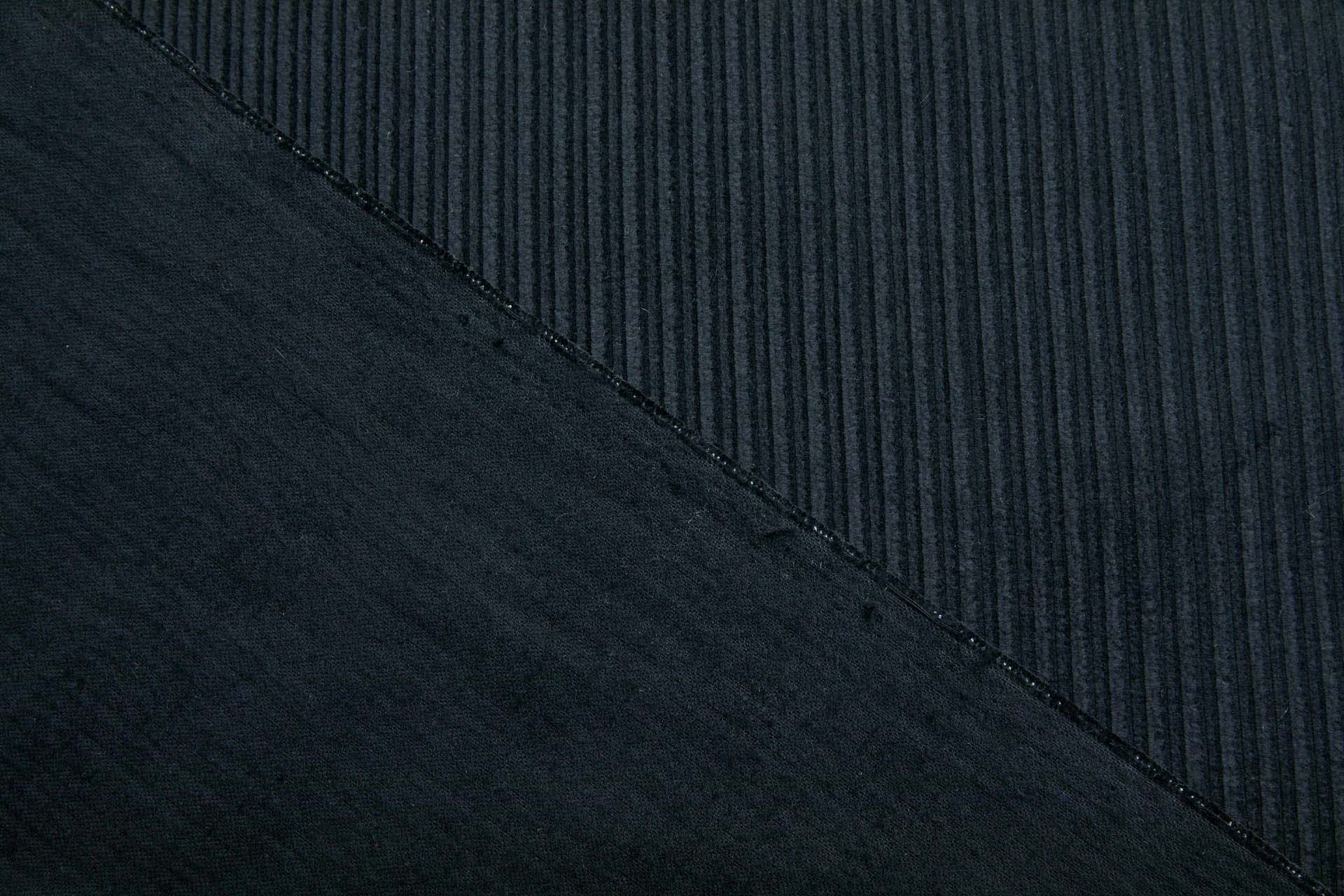 Wide Rib Corduroy - Black fabric, image 5 of 7