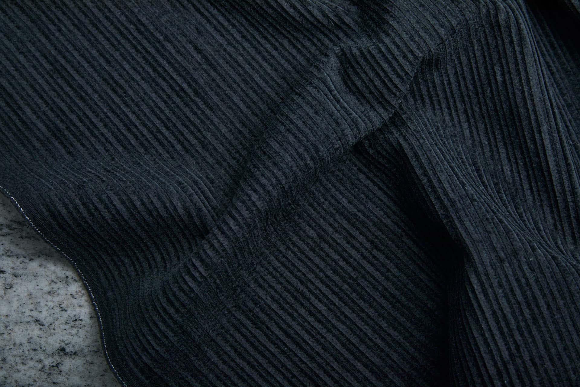 Wide Rib Corduroy - Black fabric, image 4 of 7