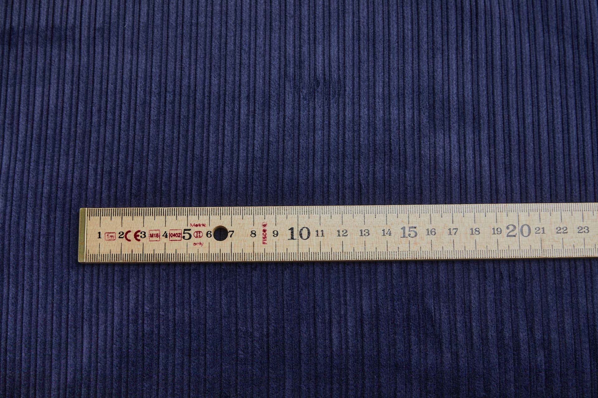 Wide Rib Corduroy - Navy fabric, image 4 of 7