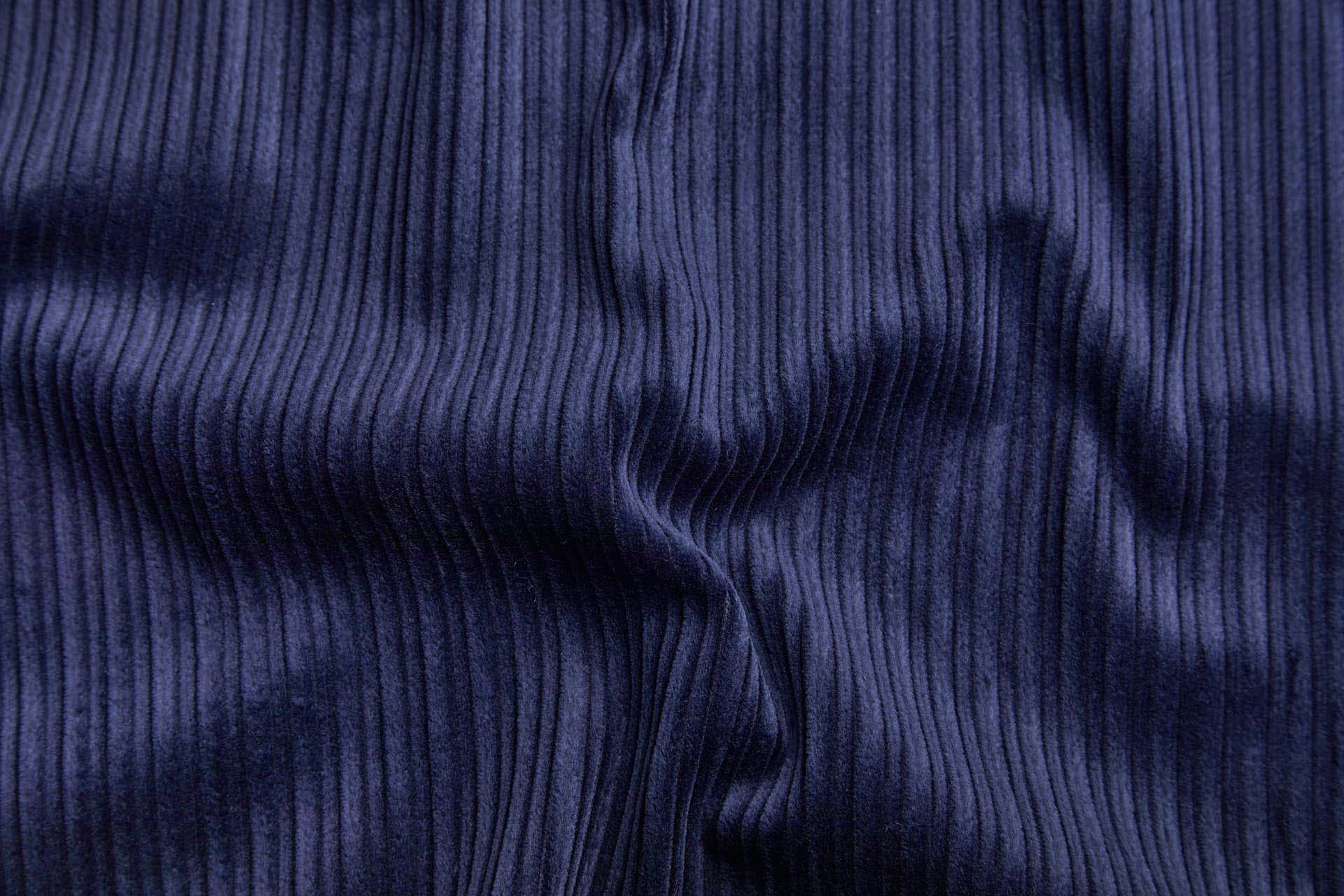 Wide Rib Corduroy - Navy fabric, image 2 of 7