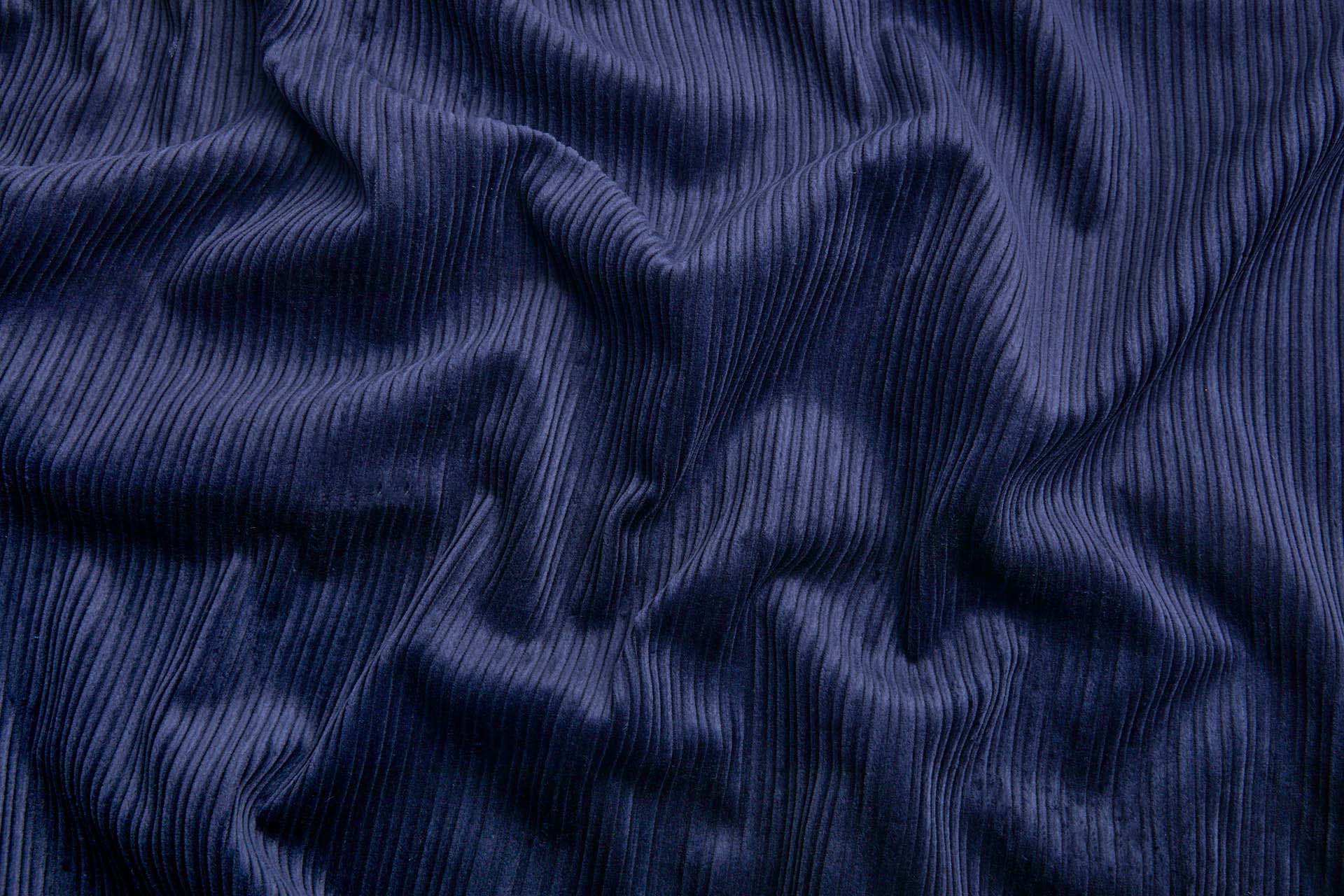 Wide Rib Corduroy - Navy fabric, image 7 of 7