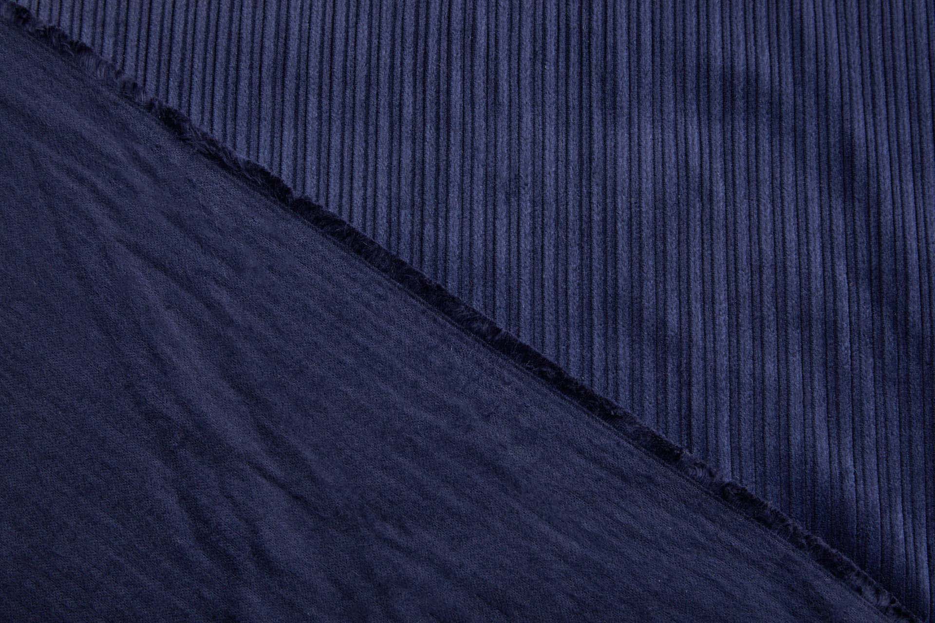 Wide Rib Corduroy - Navy fabric, image 6 of 7