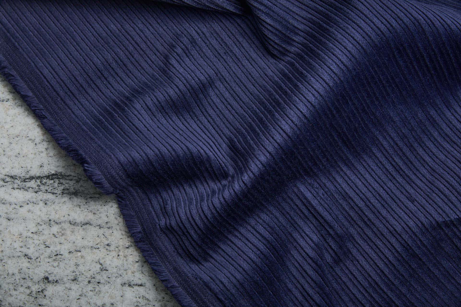 Wide Rib Corduroy - Navy fabric, image 5 of 7