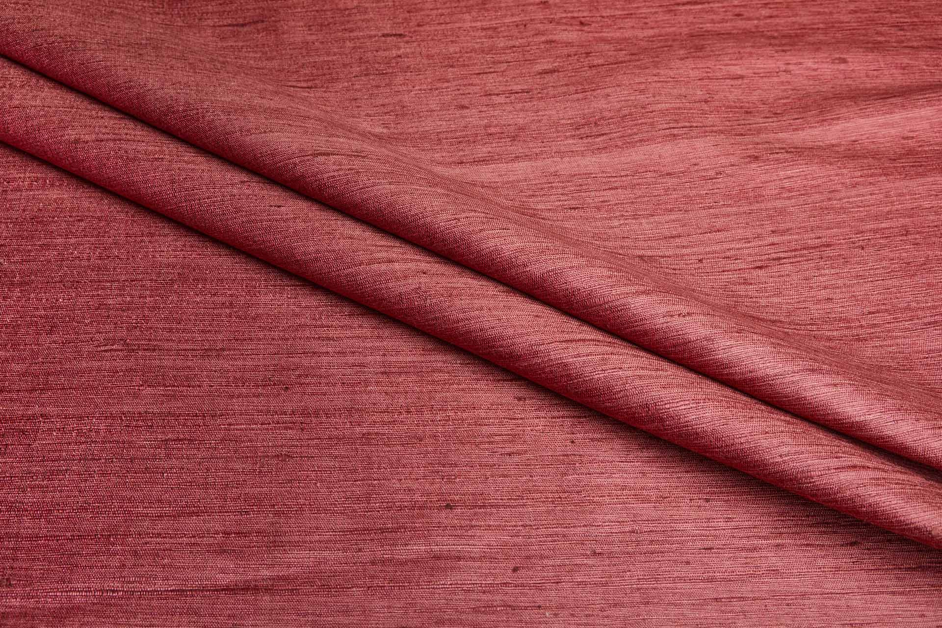 Faded Burgundy Textured Raw Silk Tassar fabric, image 5 of 5
