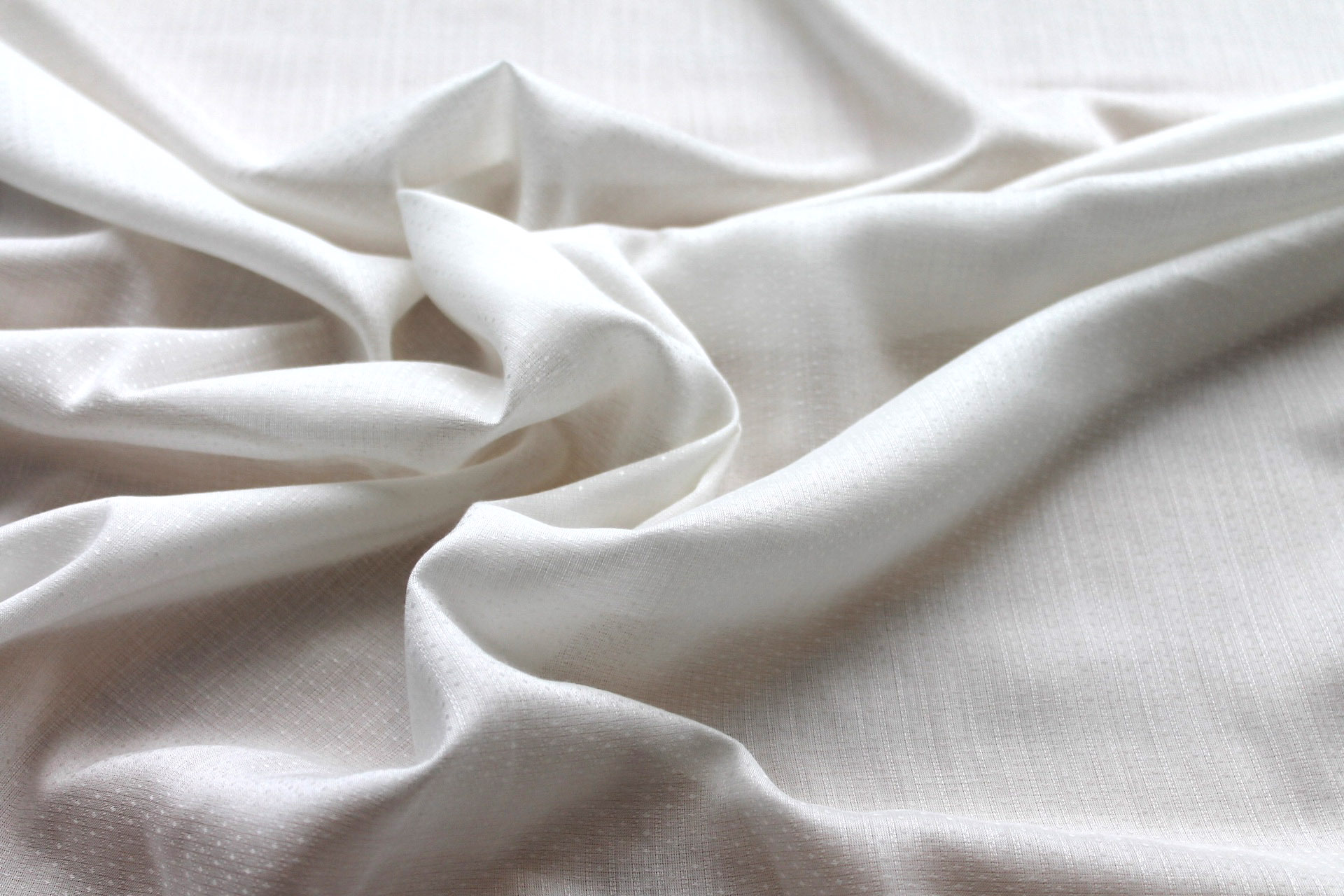 Aloe Vera Fibre Dobby Dot Stripe Weave in Ivory fabric, image 3 of 5