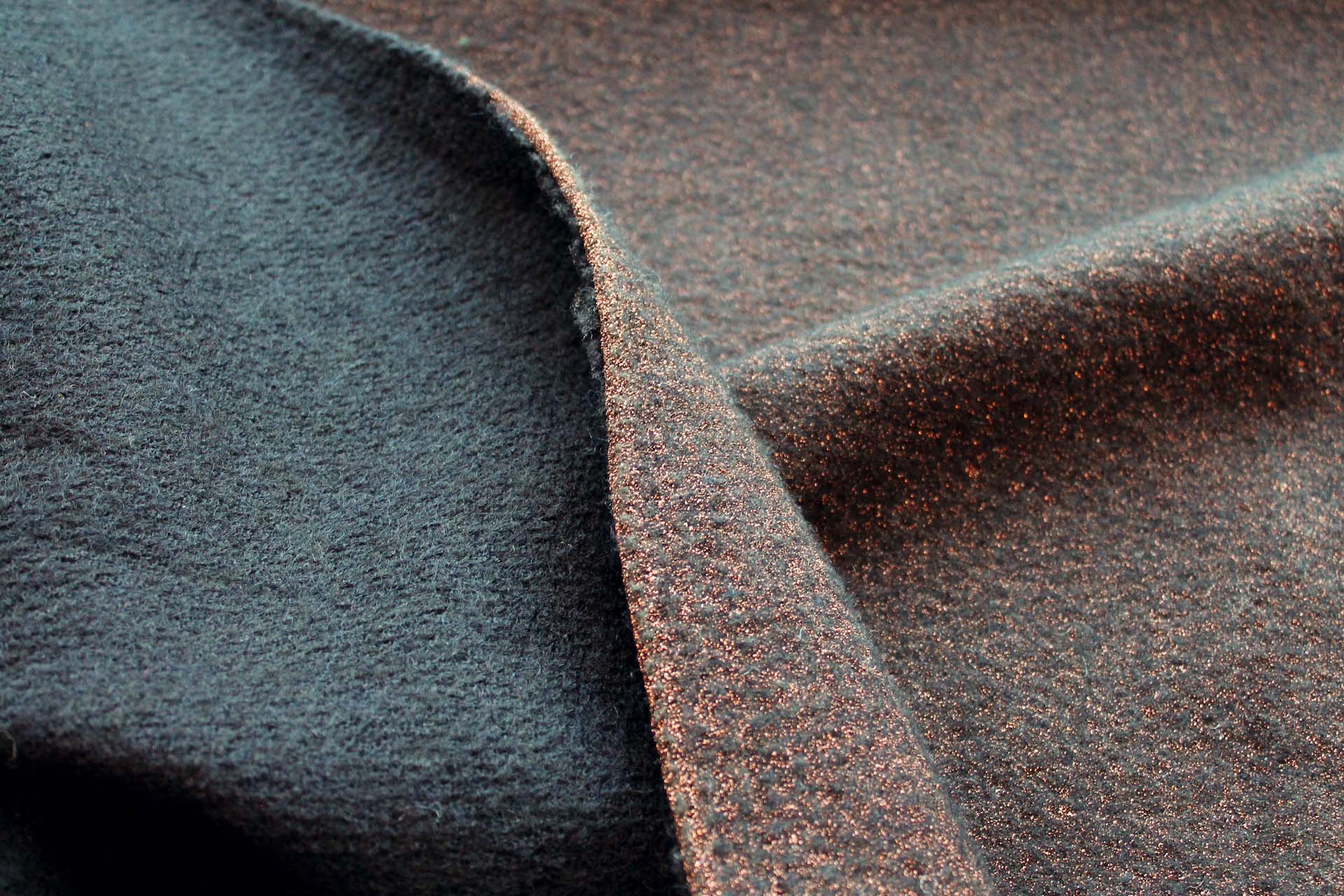Glittery Wool Knit - Bronze fabric