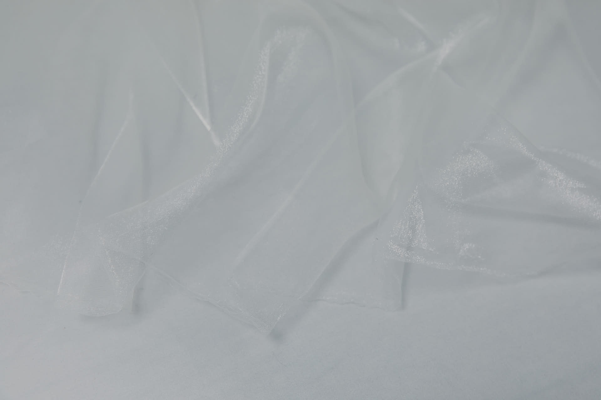 Sheer Ivory Organza With Delicate Shimmer fabric, image 3 of 9