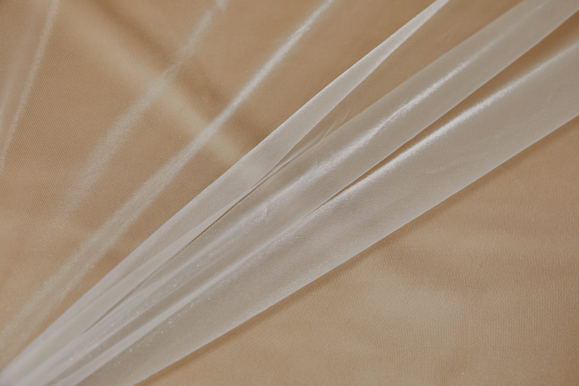 Sheer Ivory Organza With Delicate Shimmer fabric, image 2 of 9