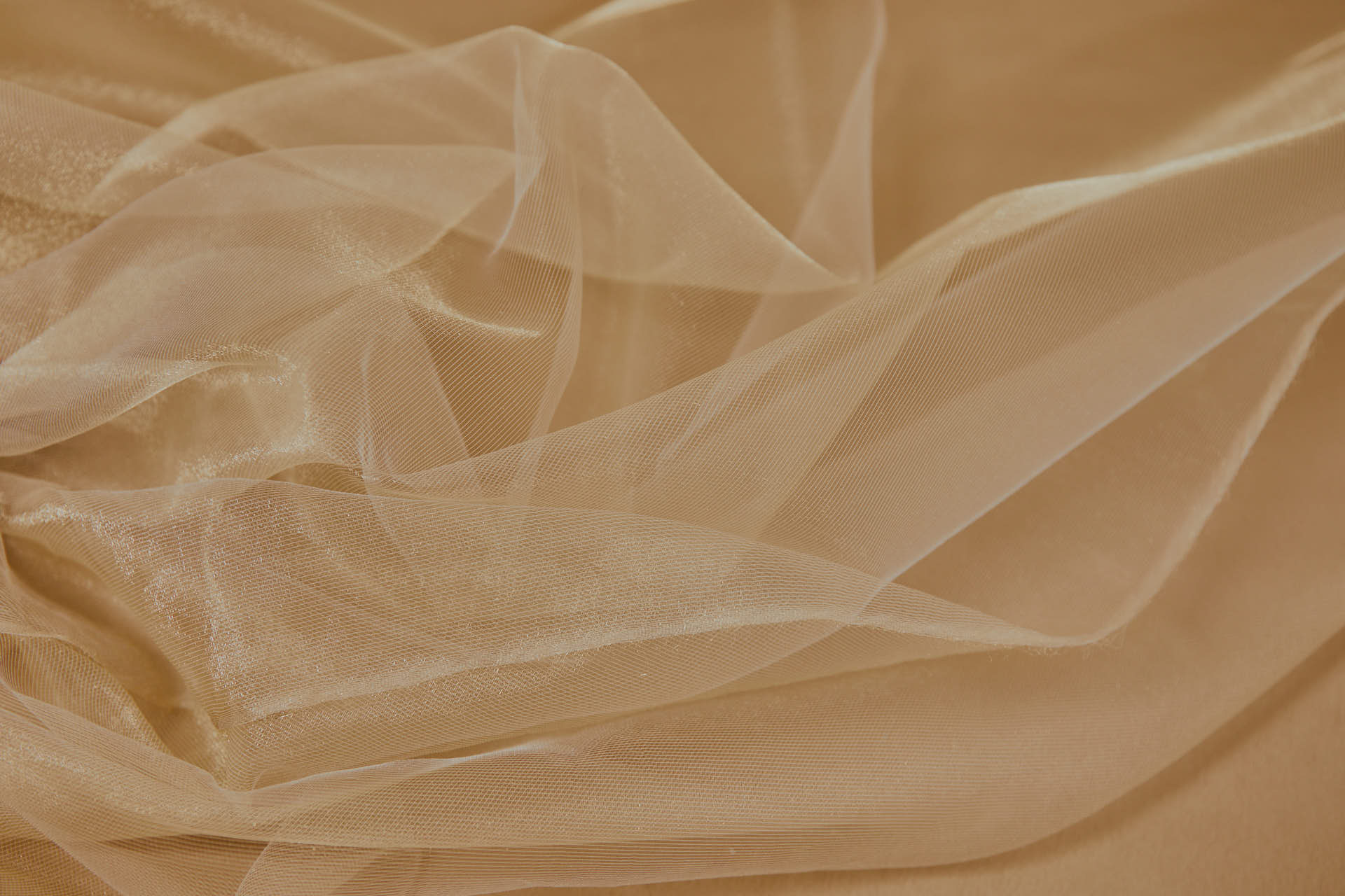 Sheer Nude Organza With Delicate Shimmer fabric, image 6 of 7