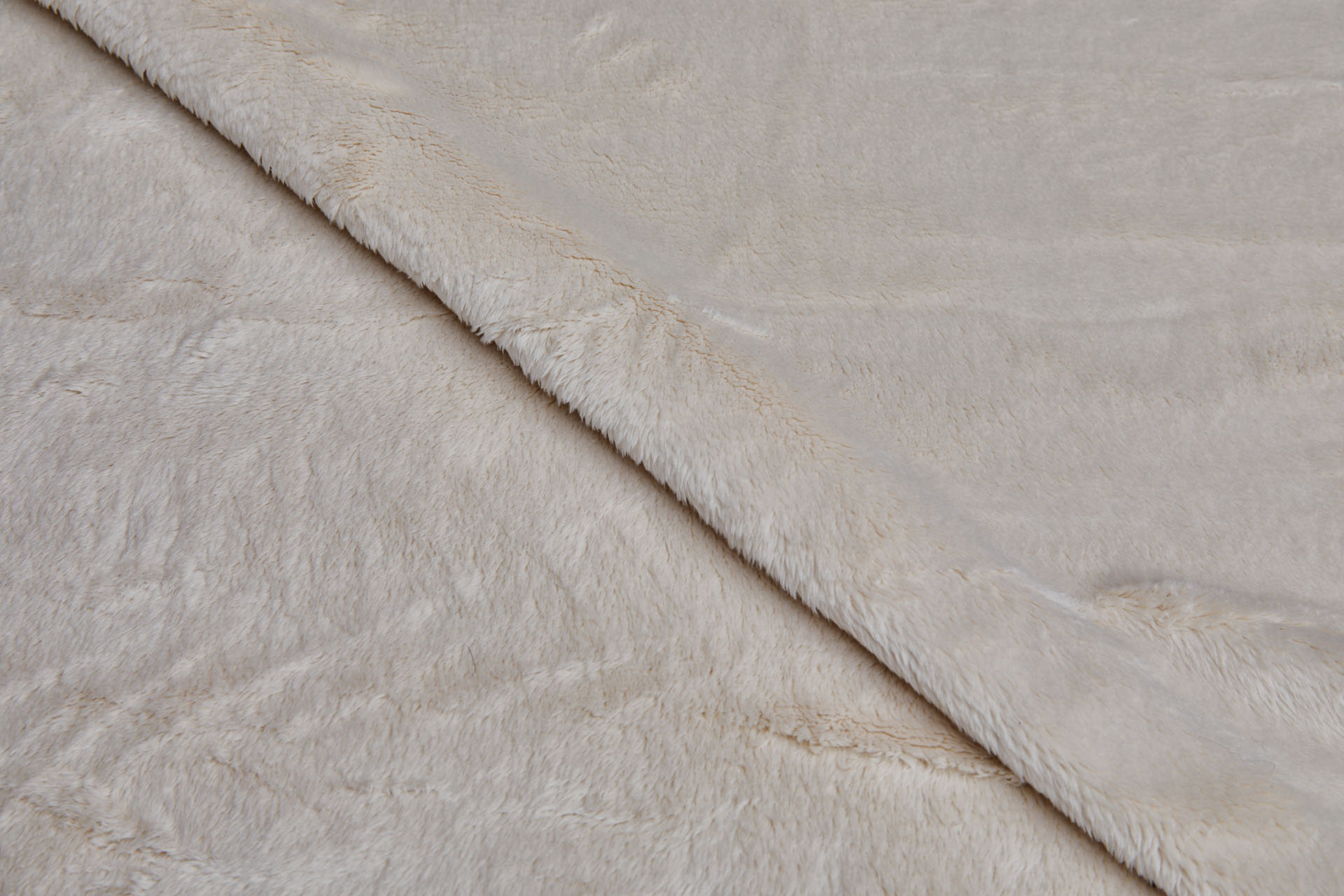 Stone Fluffy Short Pile Faux Fur fabric, image 4 of 4